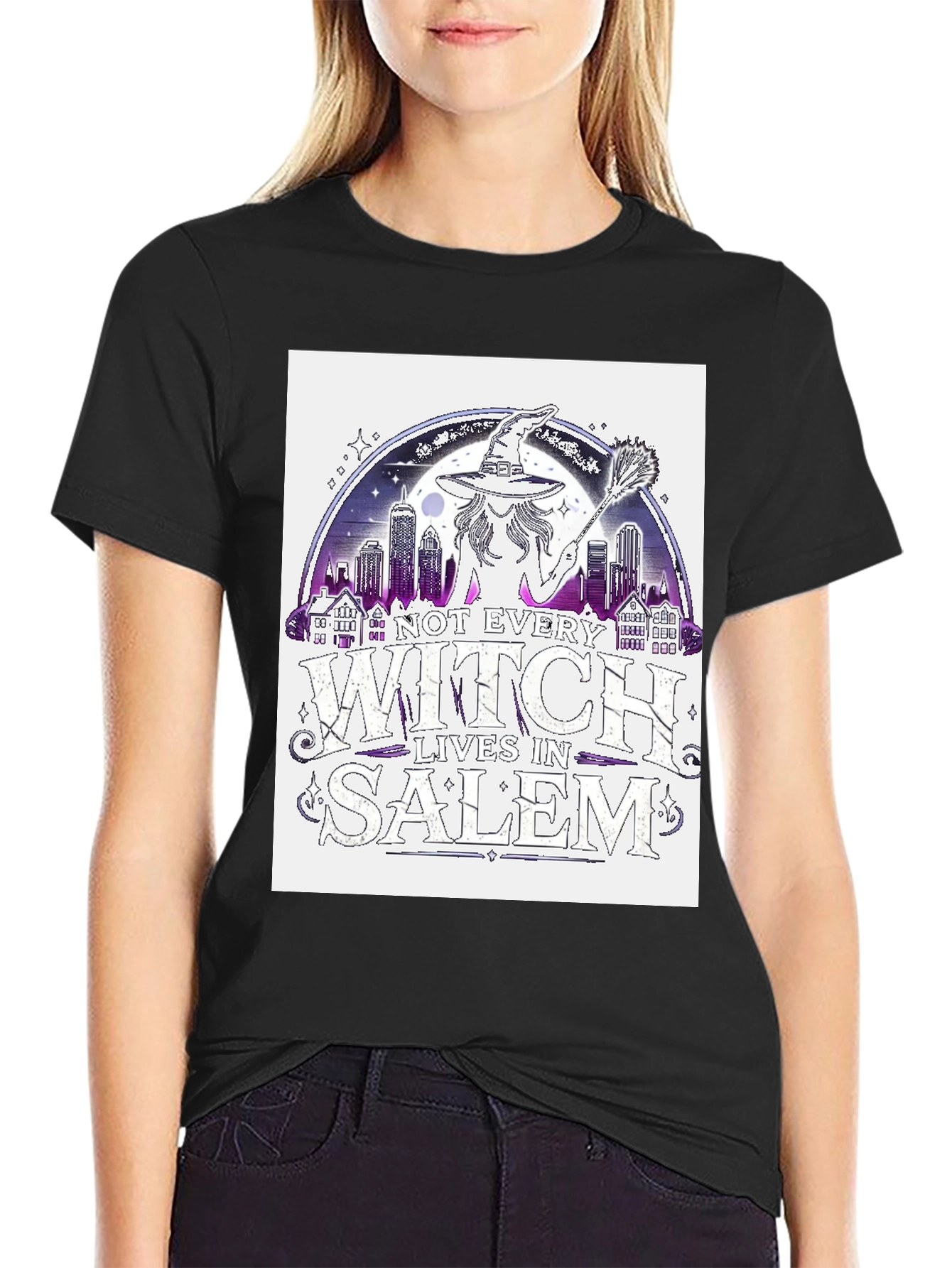 Witch Lives in Salem T-Shirt - Halloween