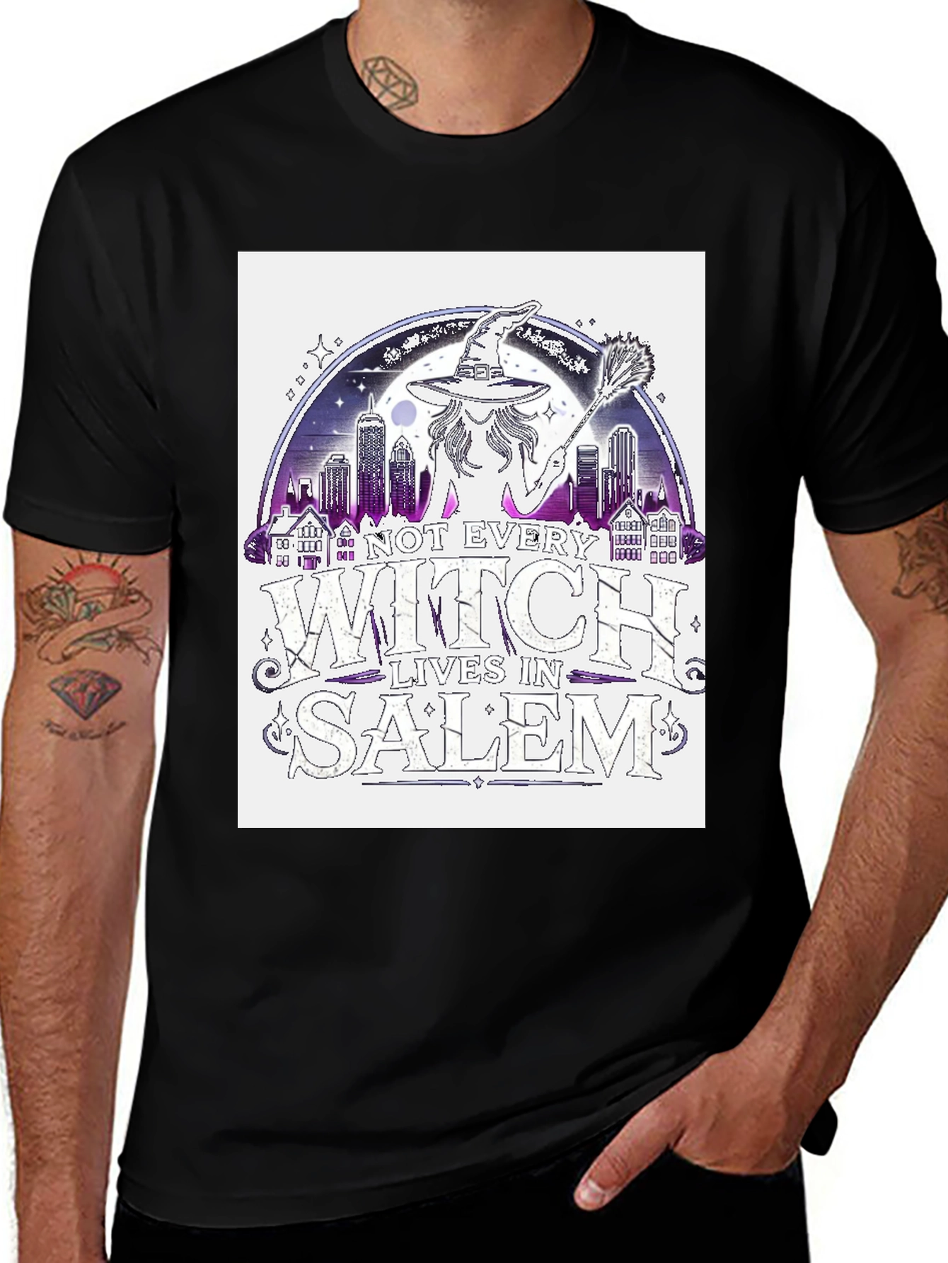 Witch Lives in Salem T-Shirt - Halloween