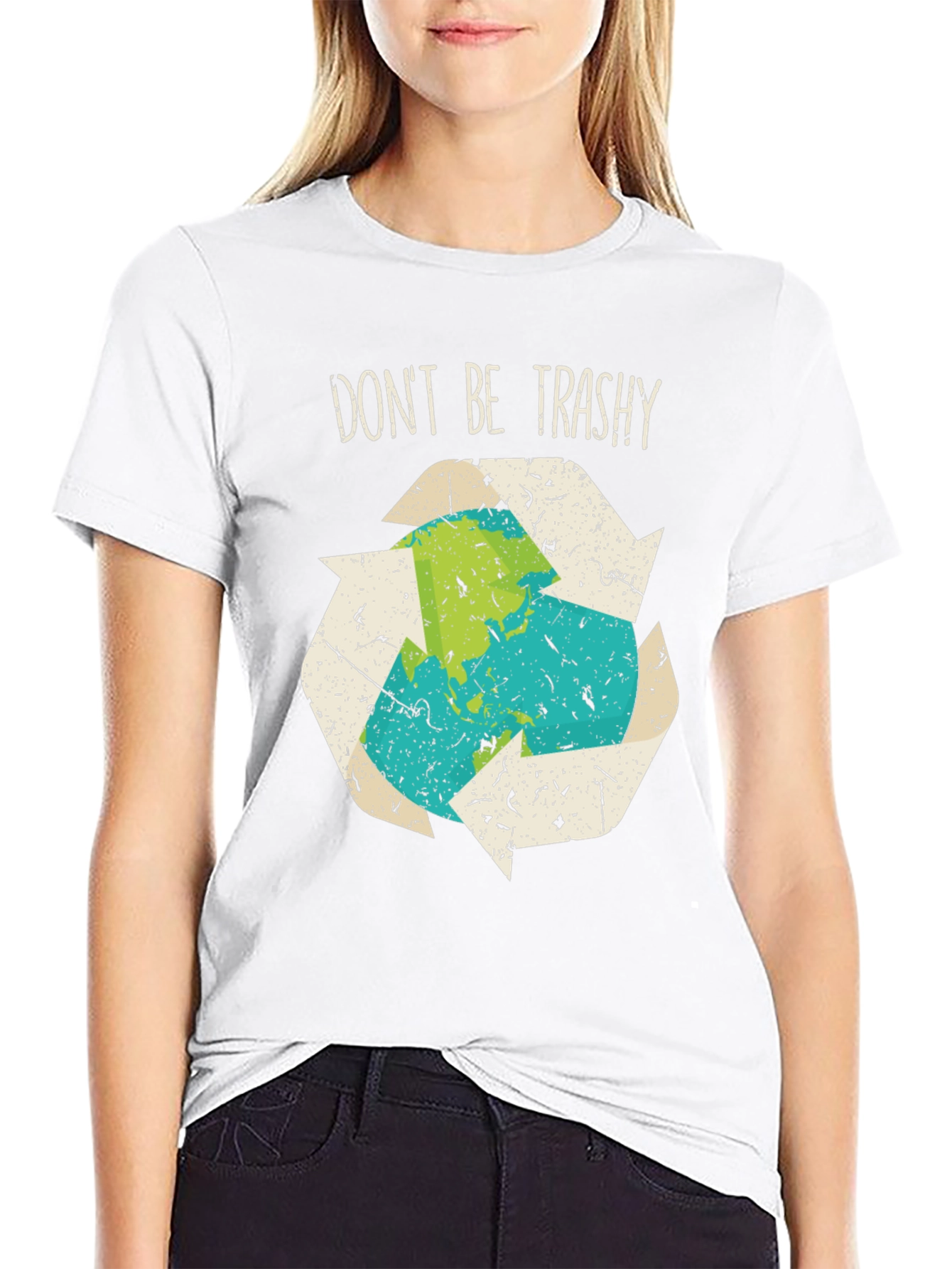 Dont Be Trashy Recycle Earth Graphic Tee