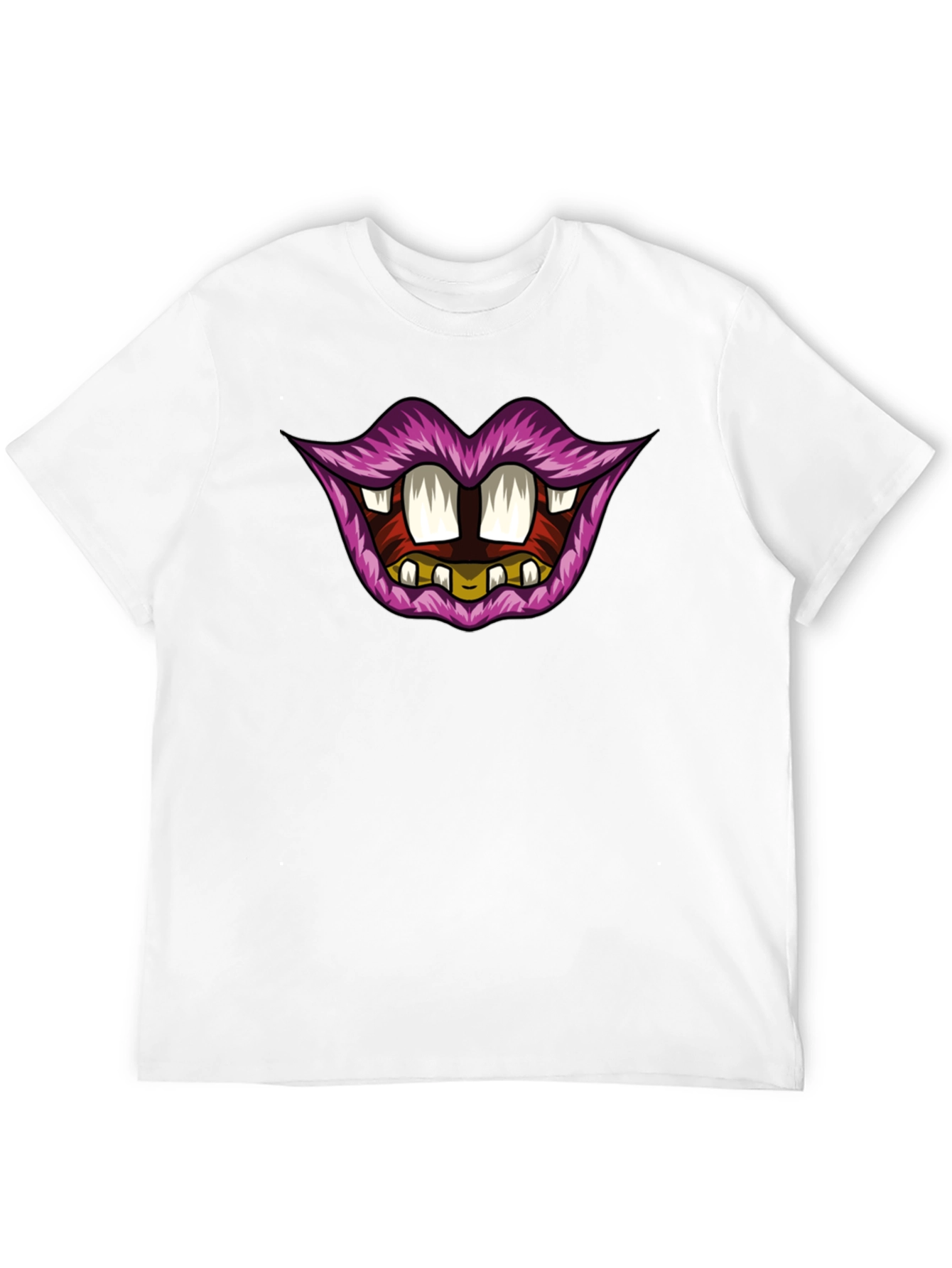 Funny Lips Graphic T-Shirt - Unique Design