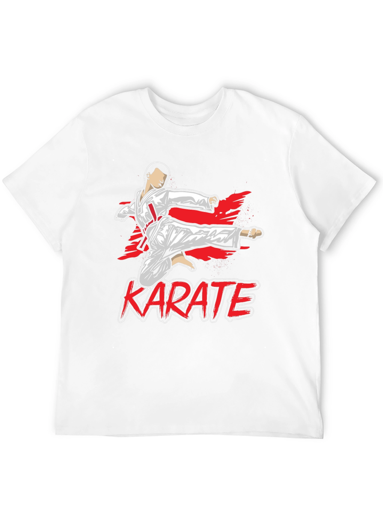 Karate Kick Graphic T-Shirt - Martial Arts Tee
