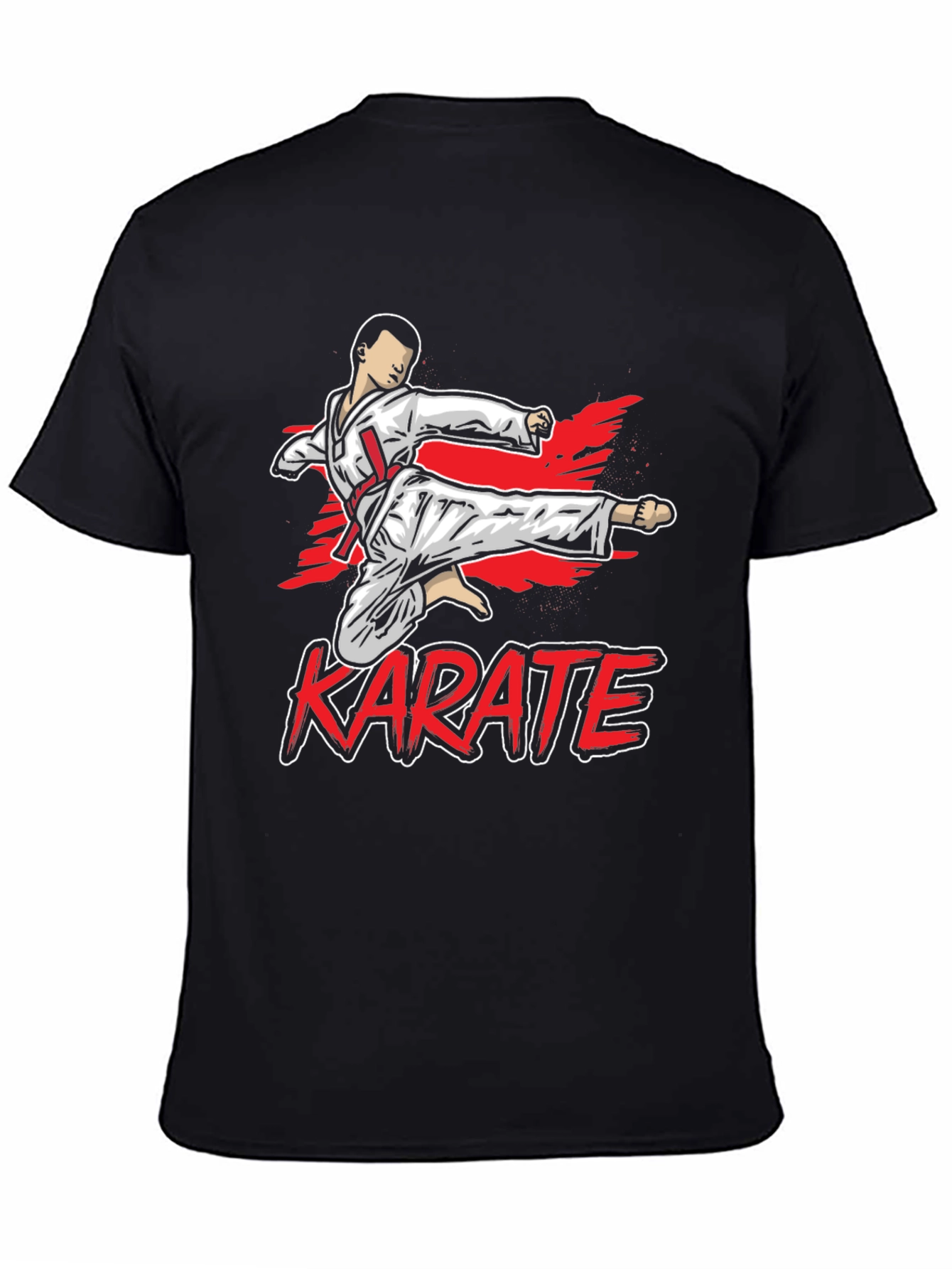 Karate Kick Graphic T-Shirt - Martial Arts Tee