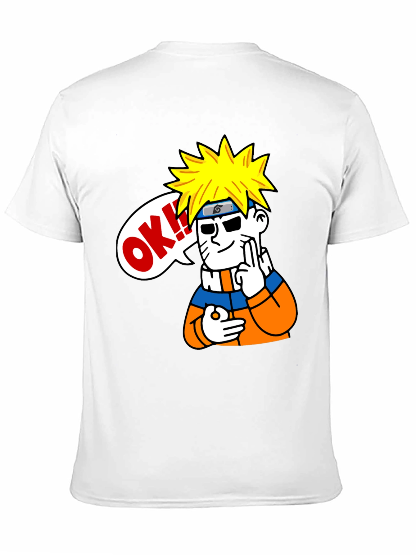 Naruto OK Black T-Shirt