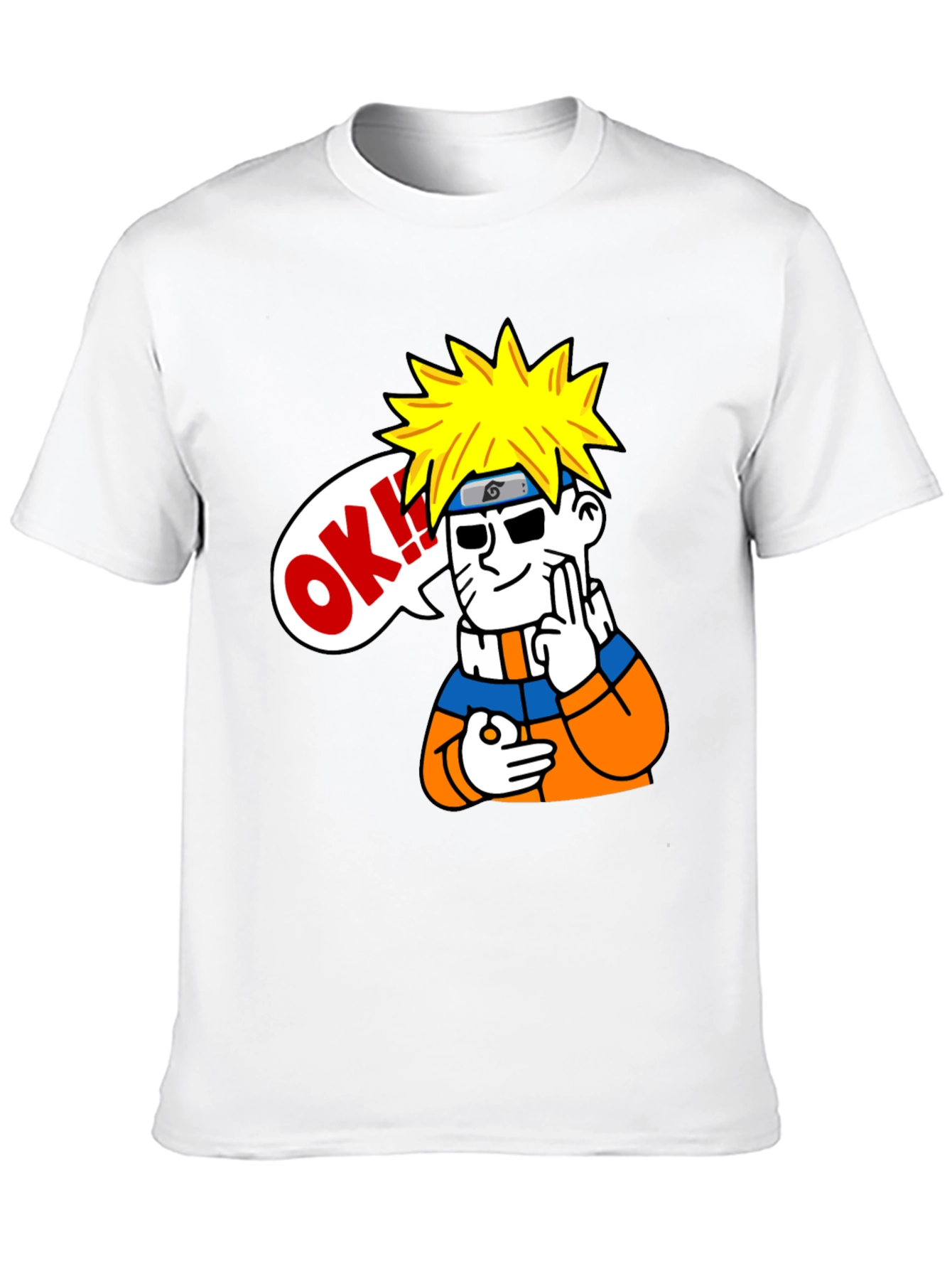 Naruto OK Black T-Shirt