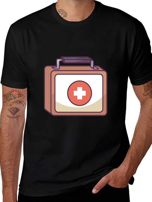 First Aid Kit T-Shirt - Medical Cartoon Design