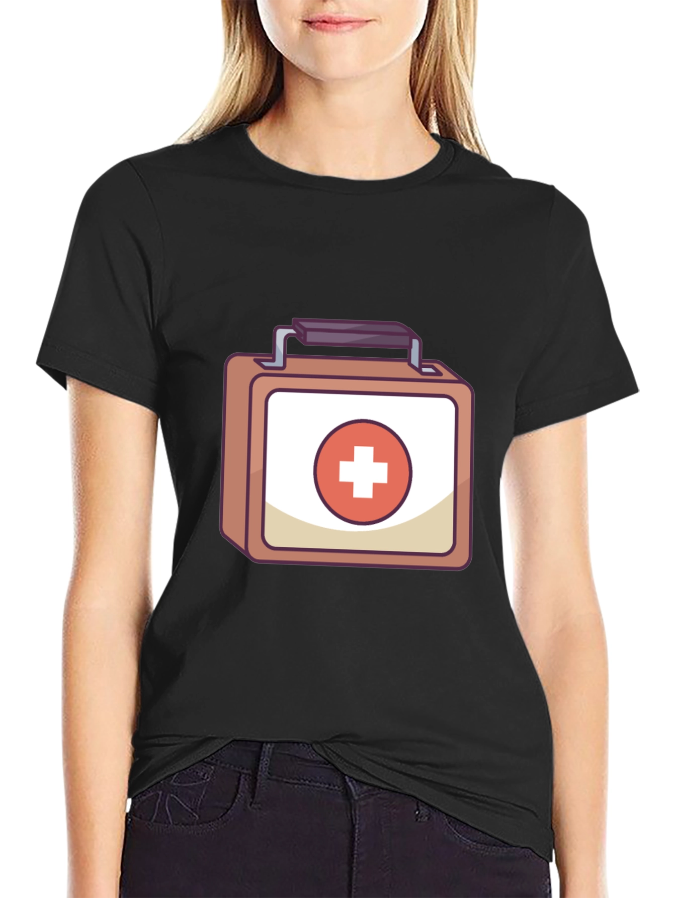 First Aid Kit T-Shirt - Medical Cartoon Design