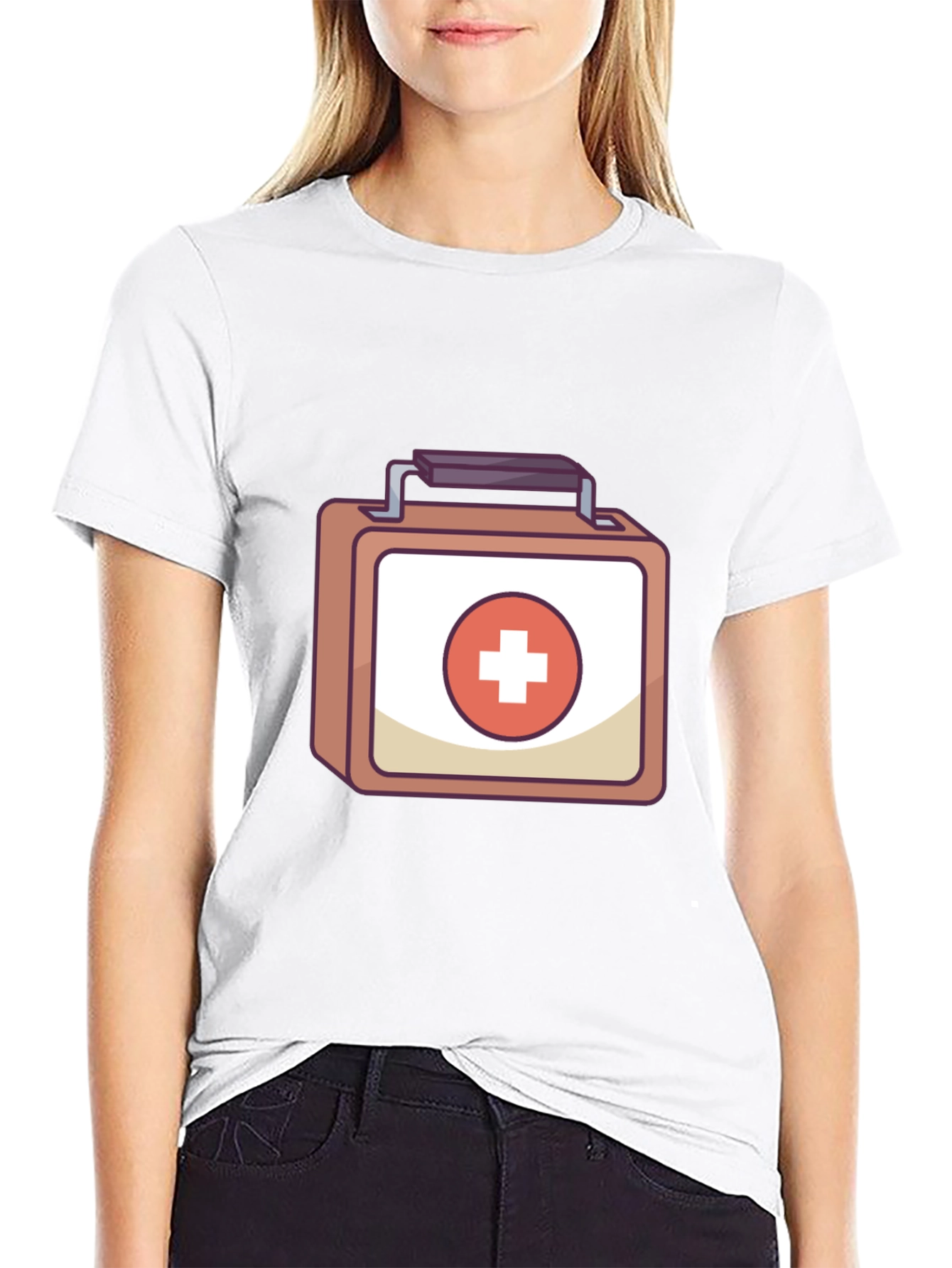 First Aid Kit T-Shirt - Medical Cartoon Design