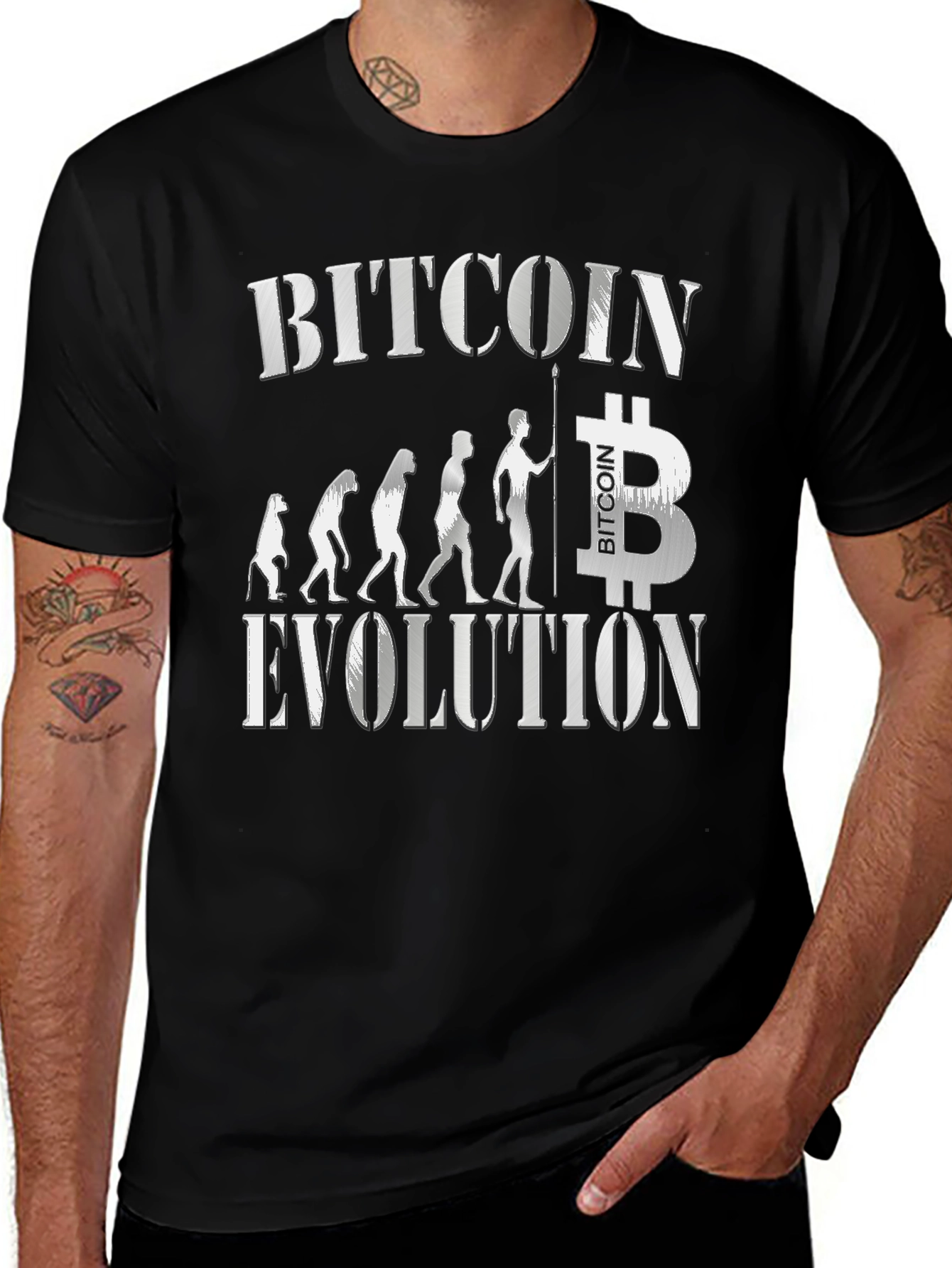 Bitcoin Evolution Black T-Shirt