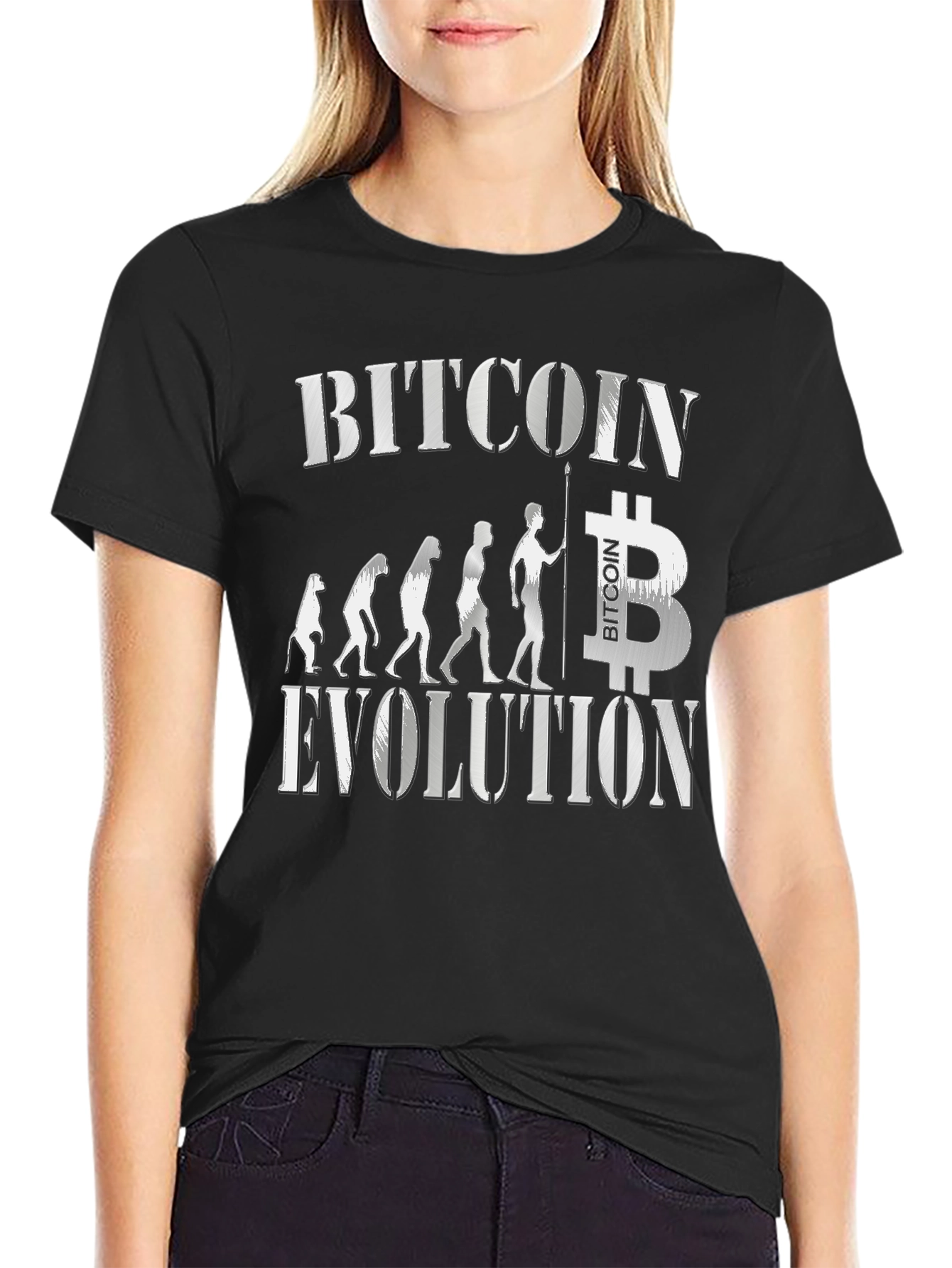 Bitcoin Evolution Black T-Shirt