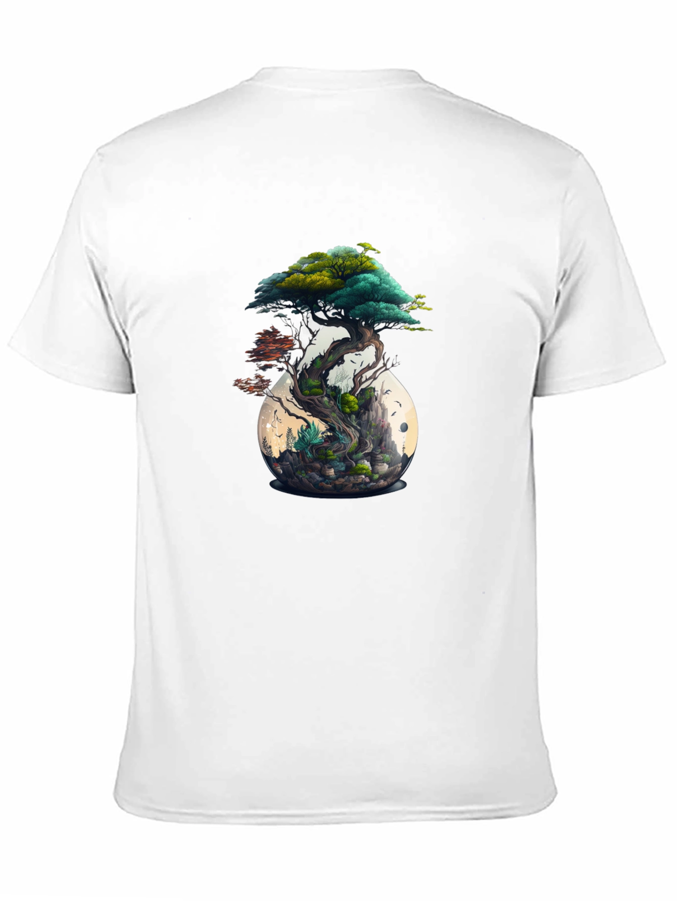 Bonsai Tree Terrarium Graphic Tee - Nature Inspired Style