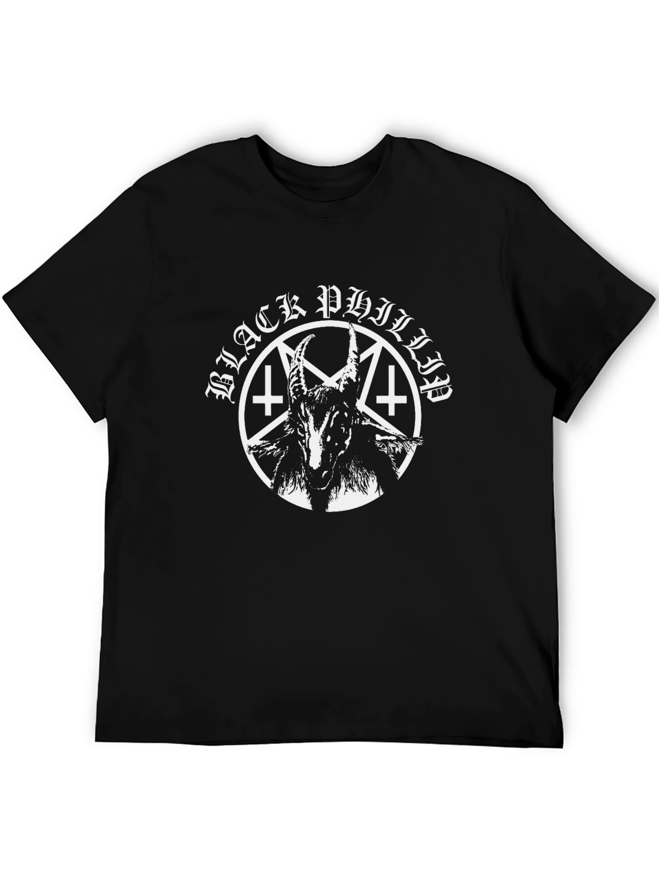 Black Phillip Goat Graphic T-Shirt - Occult Satanic Tee