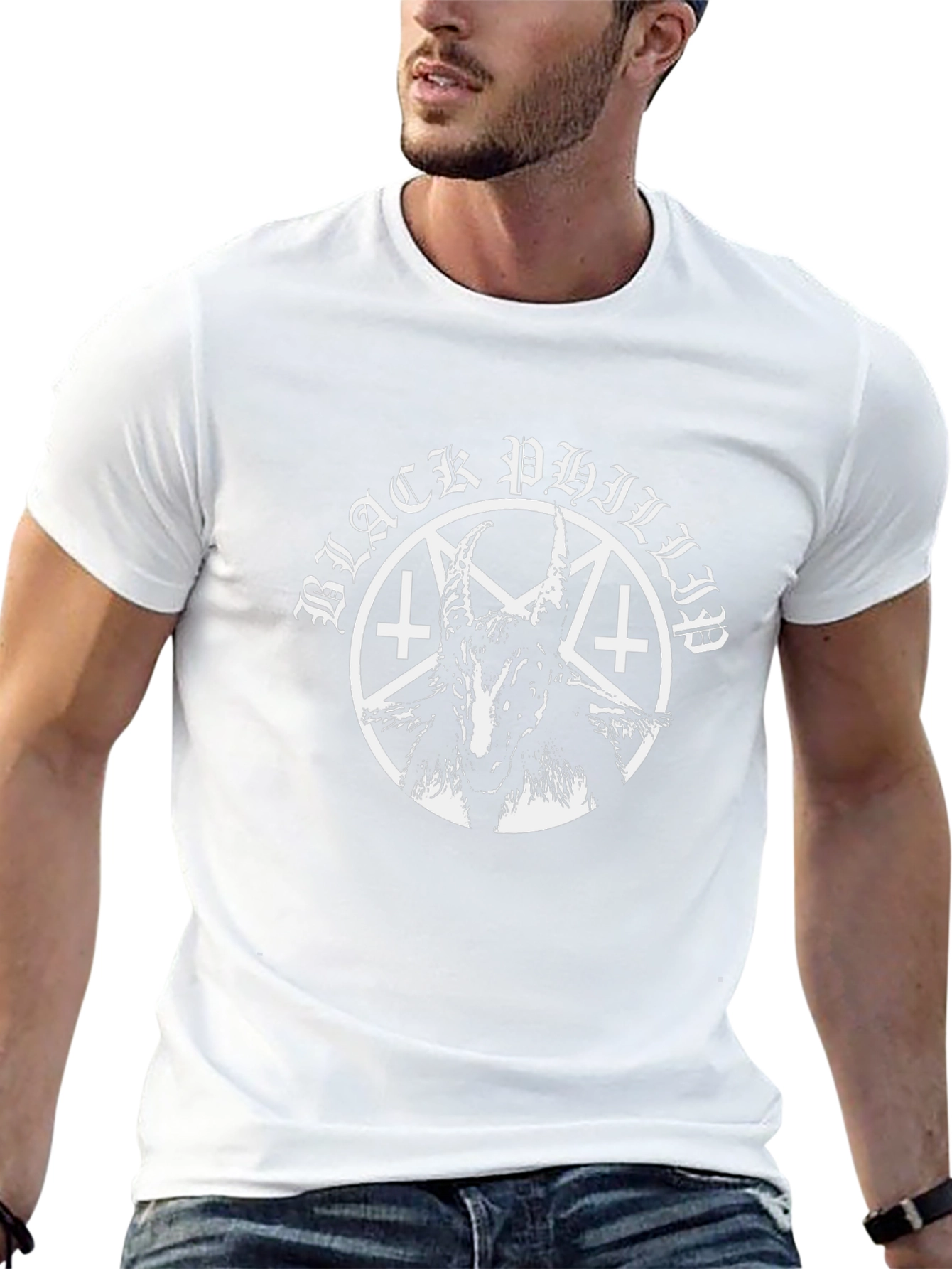 Black Phillip Goat Graphic T-Shirt - Occult Satanic Tee