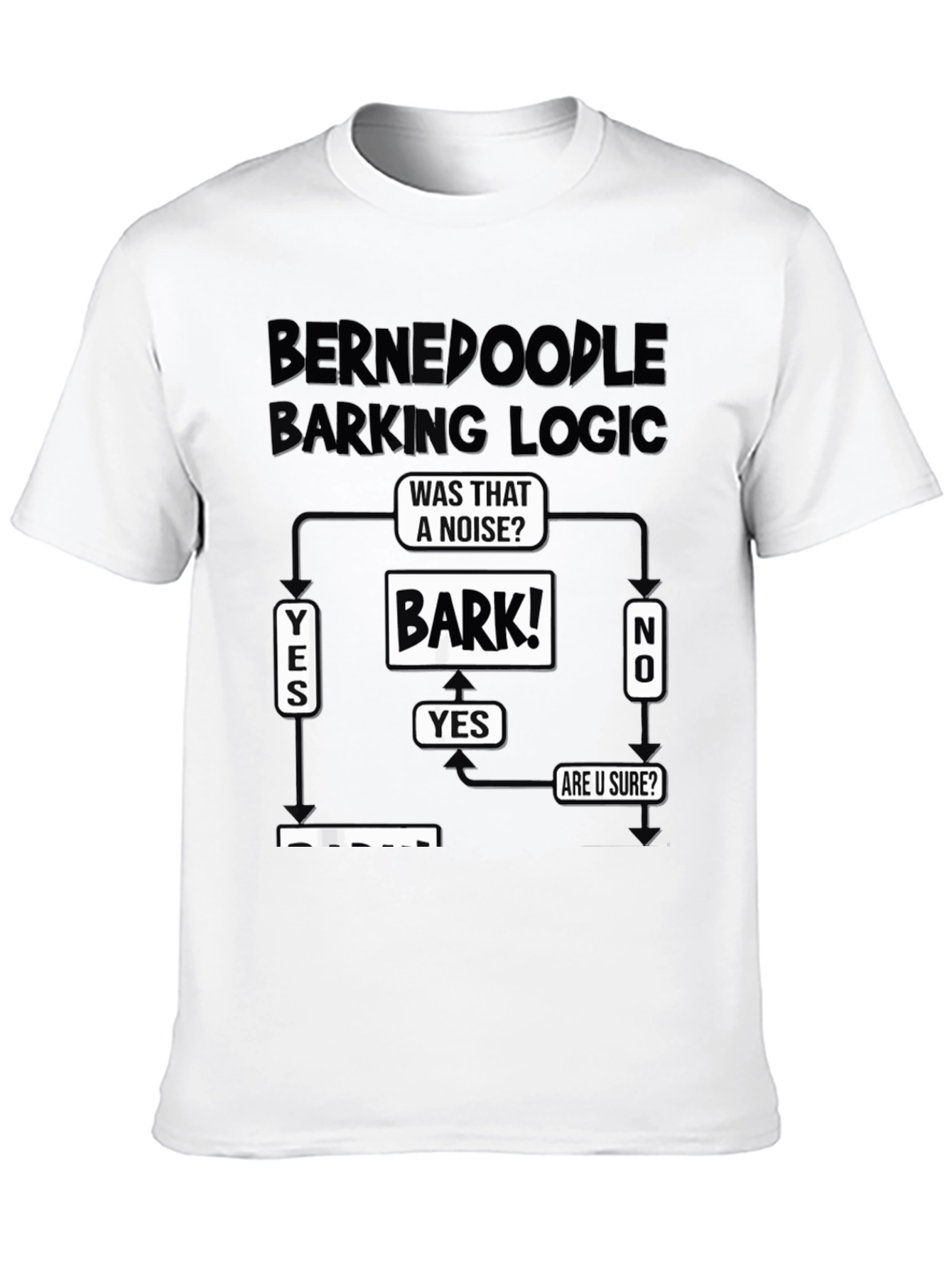 Bernedoodle Barking Logic T-Shirt