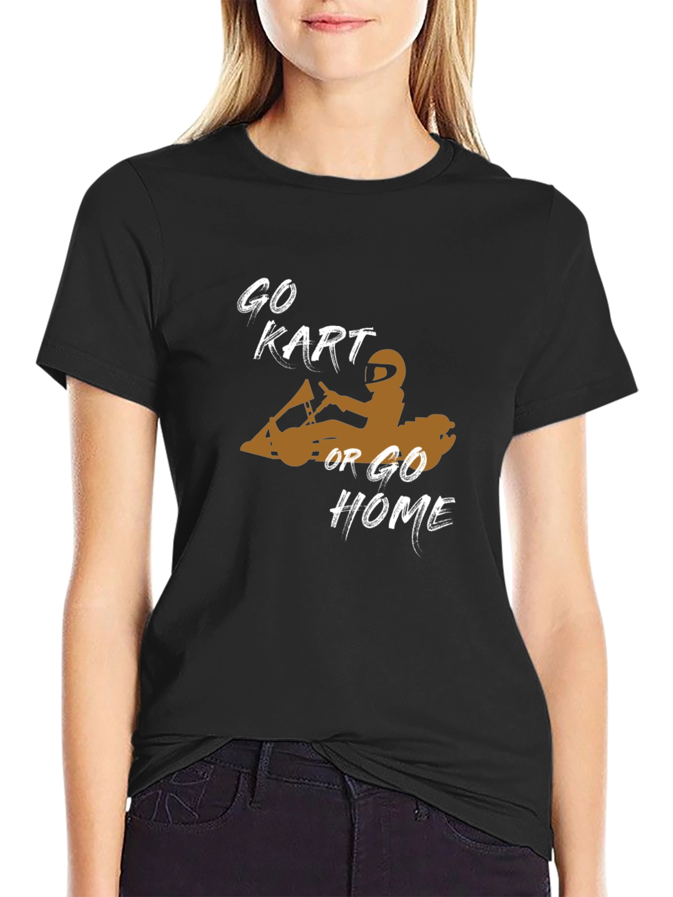 Go Kart Or Go Home Black T-Shirt