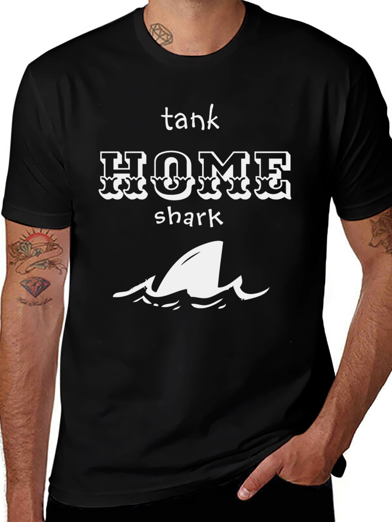 Tank Home Shark Graphic Tee