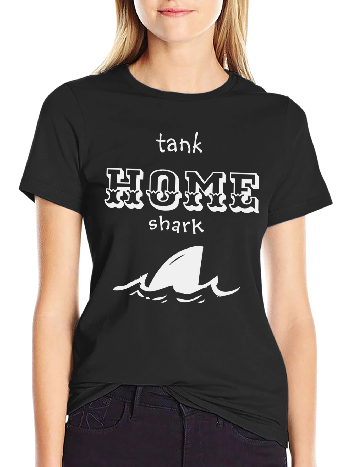 Tank Home Shark Graphic Tee