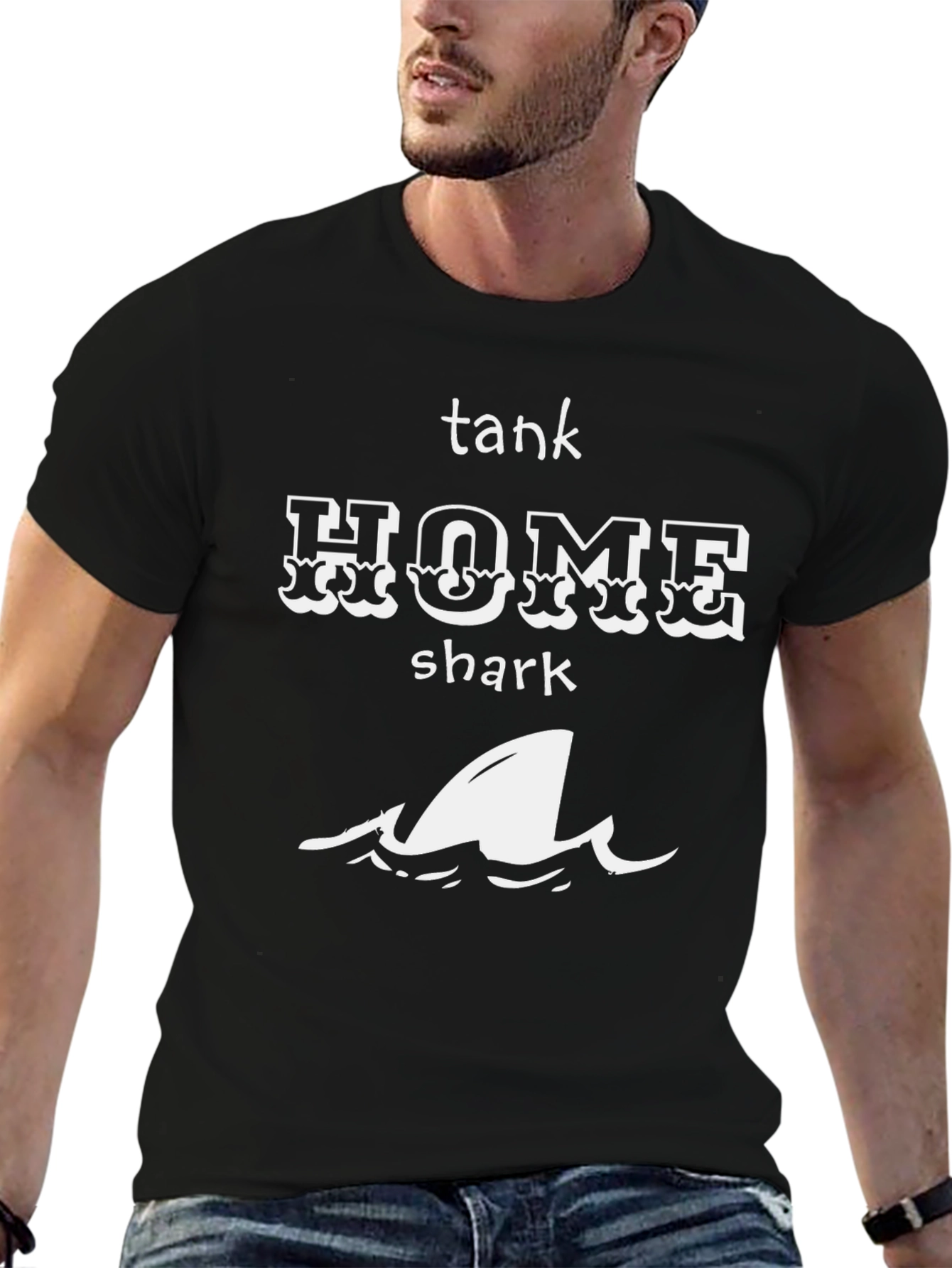 Tank Home Shark Graphic Tee