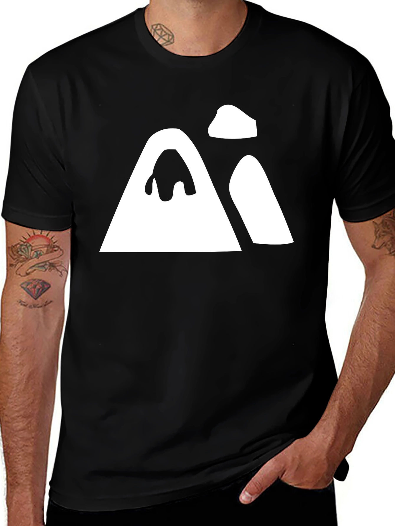 Mountain Graphic Black T-Shirt