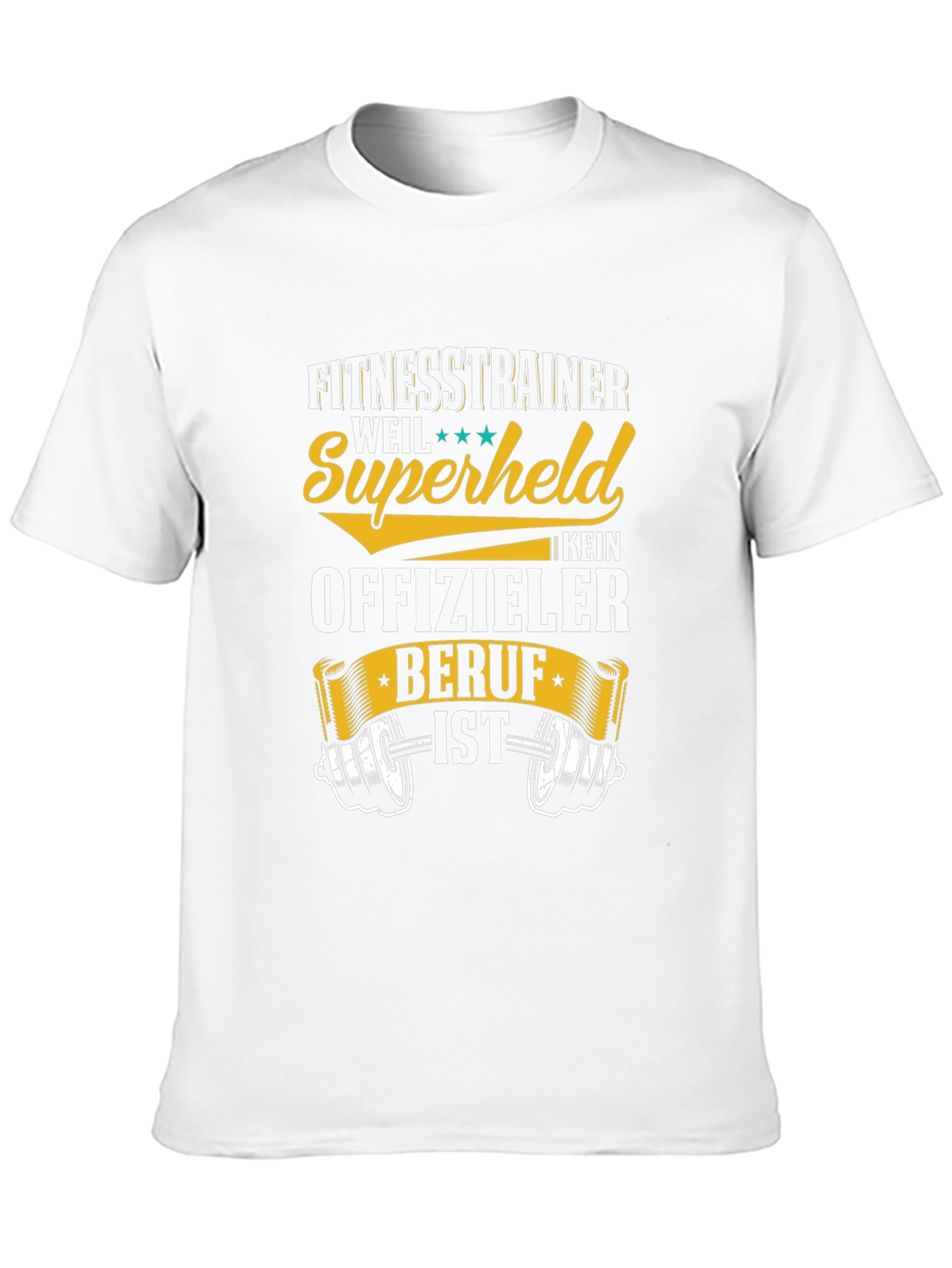 Fitness Trainer Superheld T-Shirt