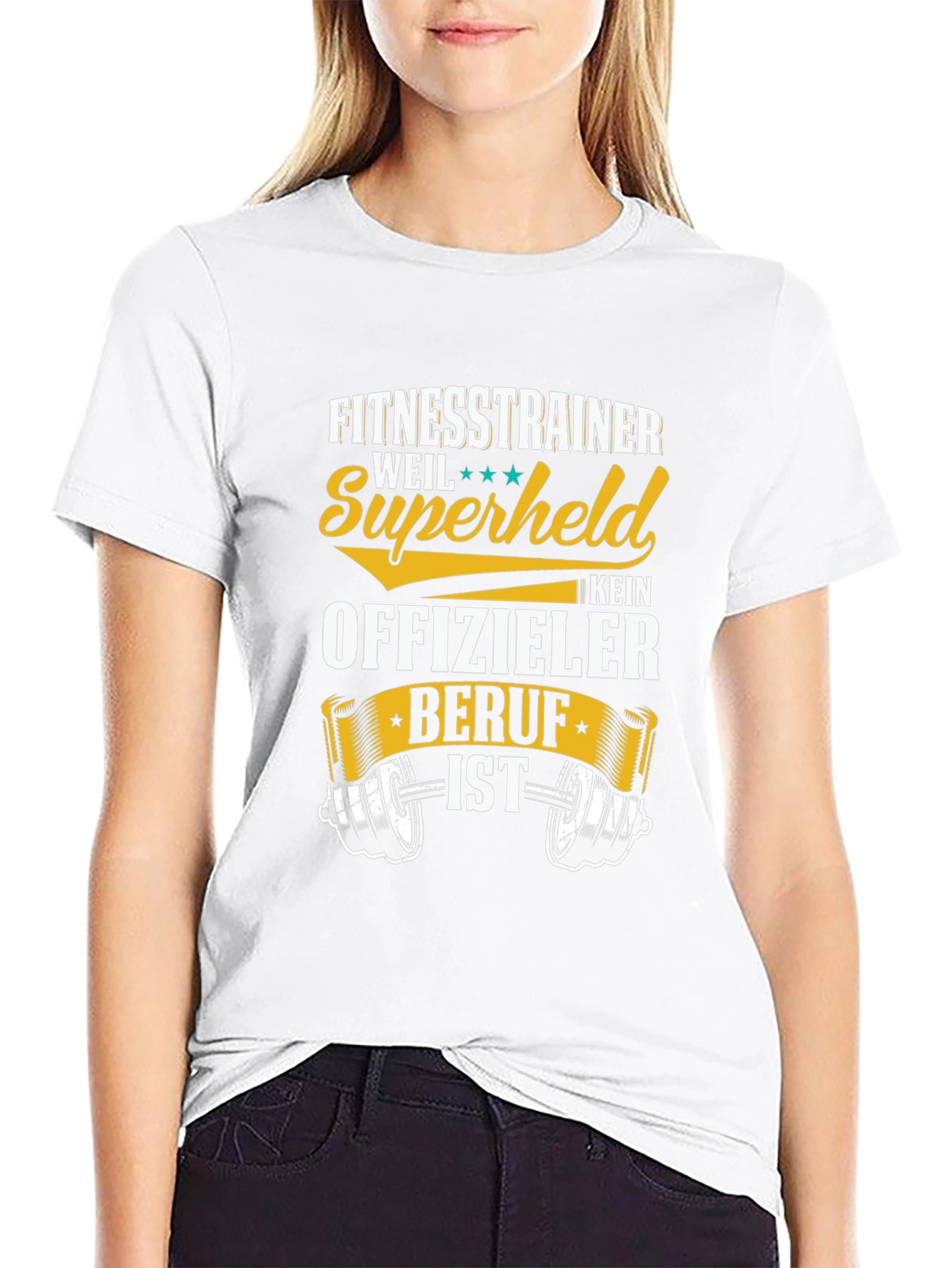 Fitness Trainer Superheld T-Shirt