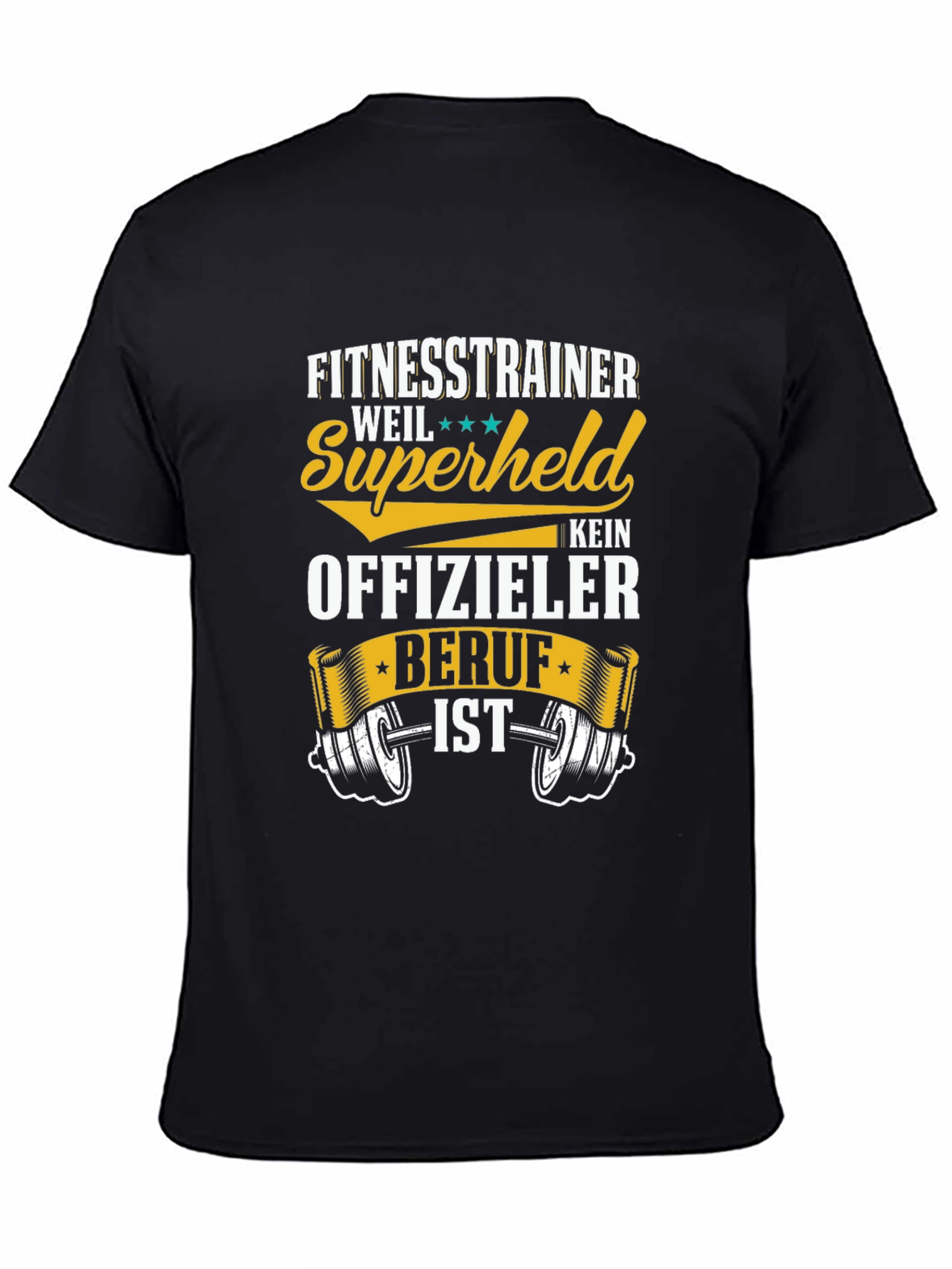 Fitness Trainer Superheld T-Shirt
