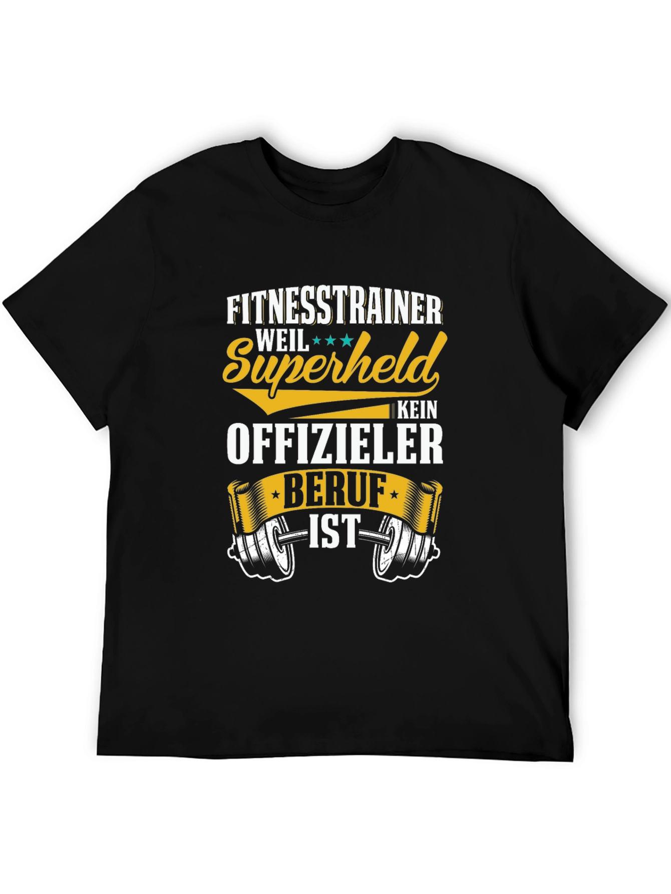 Fitness Trainer Superheld T-Shirt