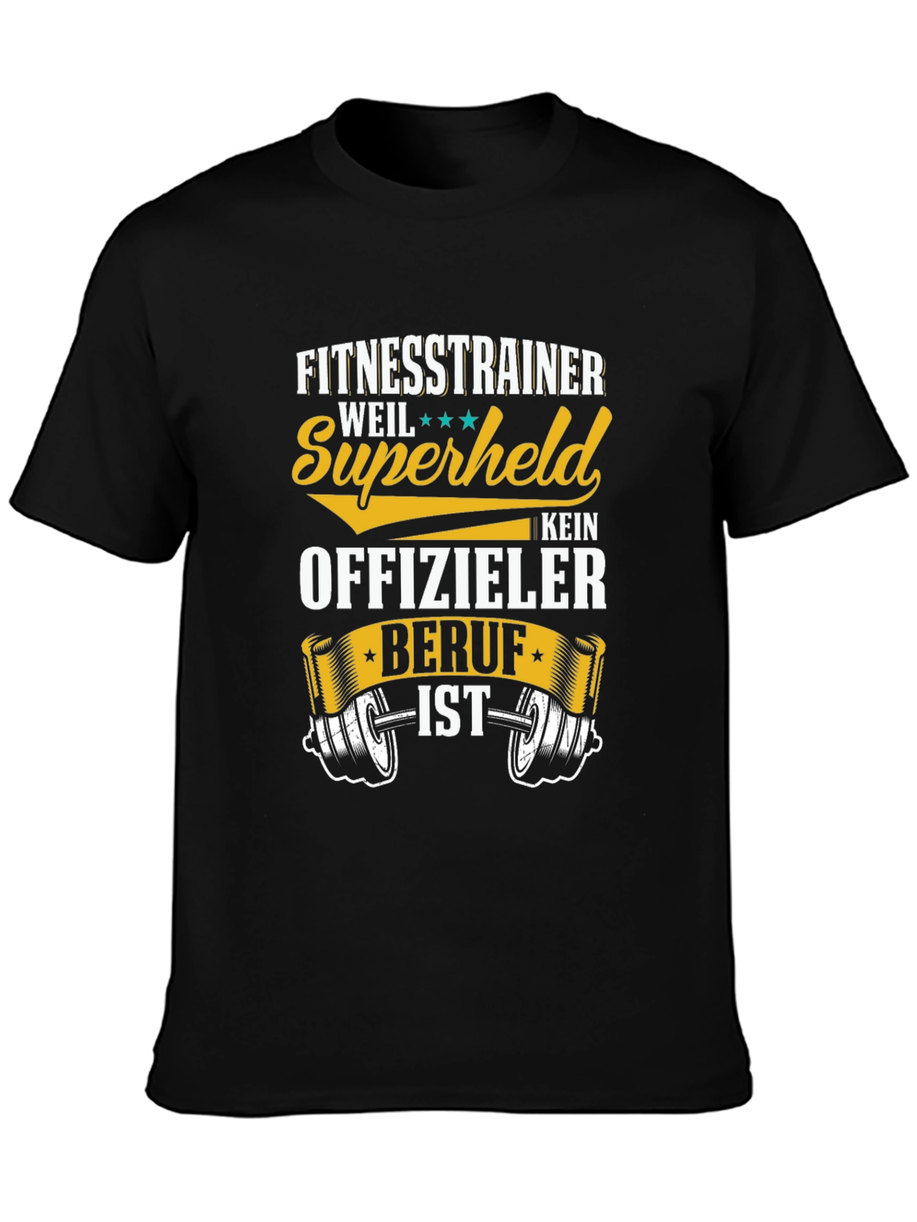 Fitness Trainer Superheld T-Shirt