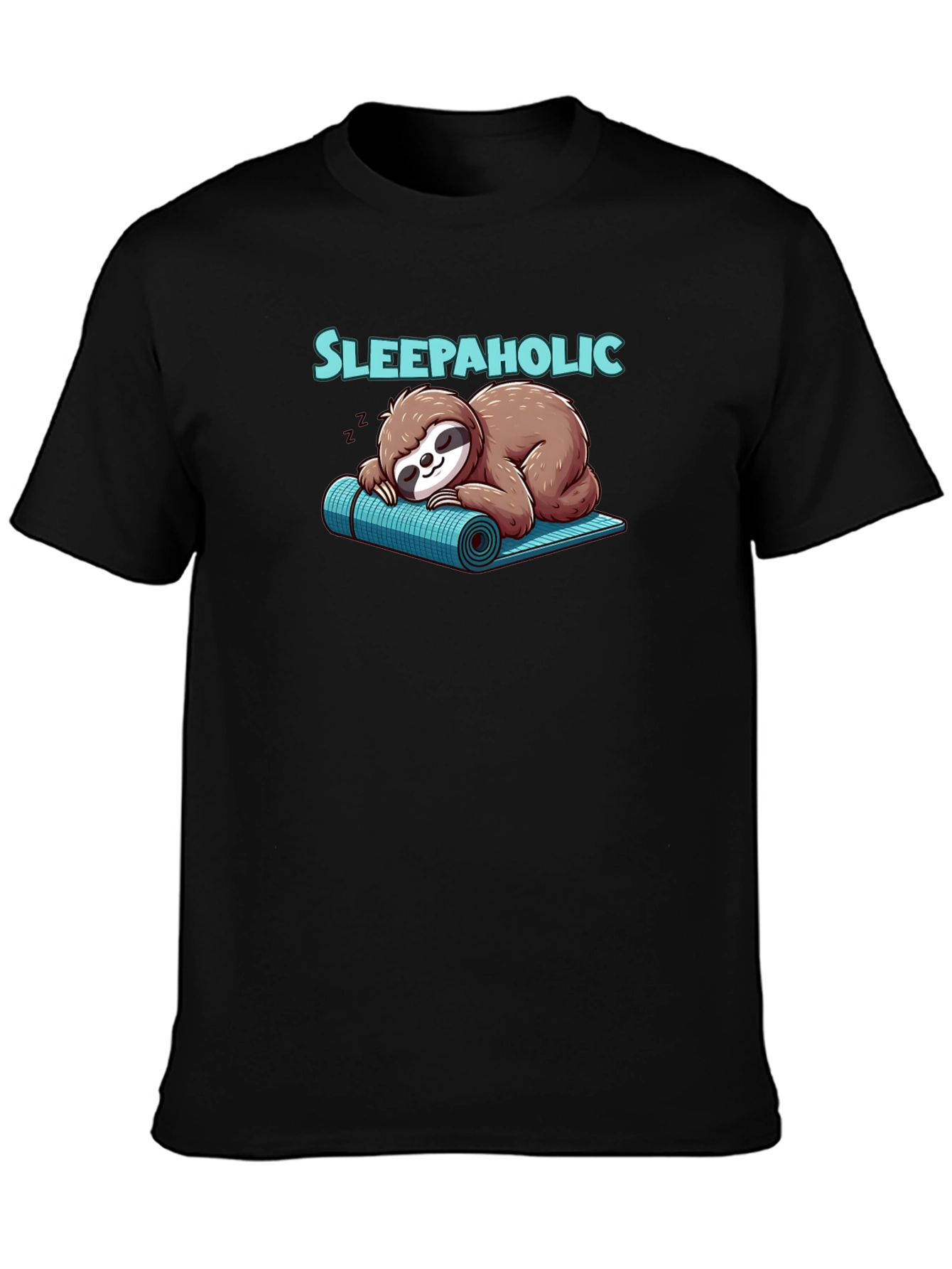 Sleepaholic Sloth Graphic Tee - Cozy & Comfy
