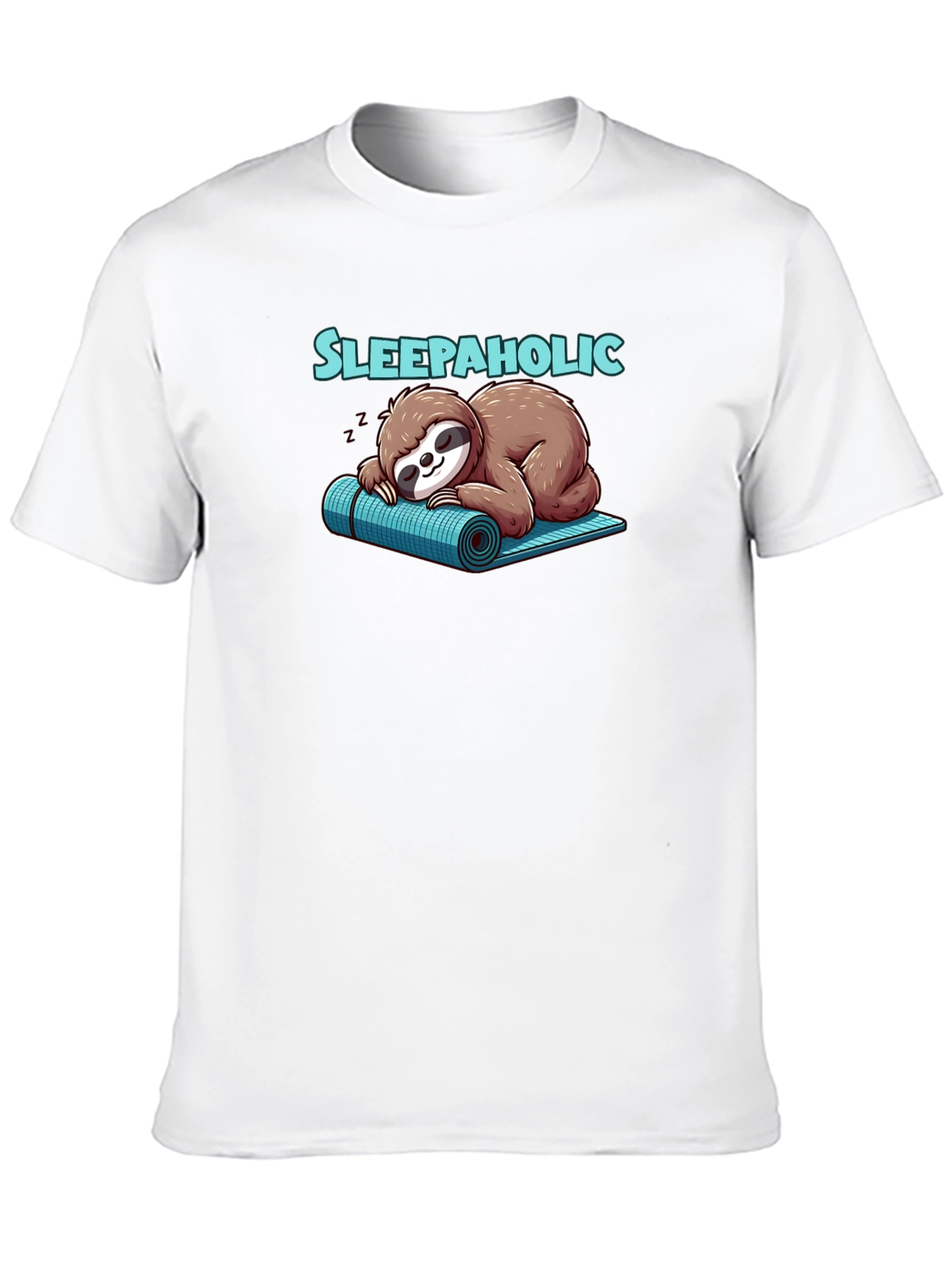Sleepaholic Sloth Graphic Tee - Cozy & Comfy