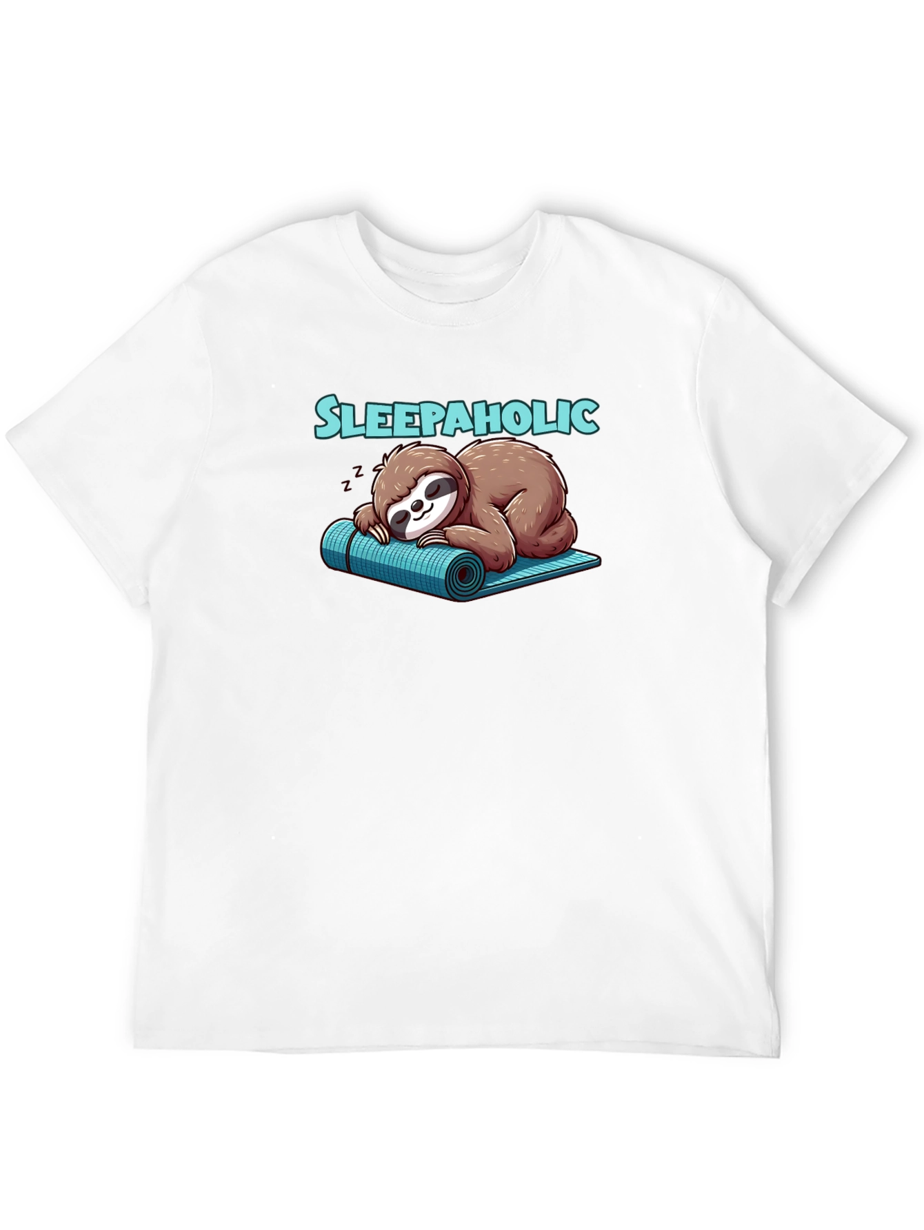 Sleepaholic Sloth Graphic Tee - Cozy & Comfy
