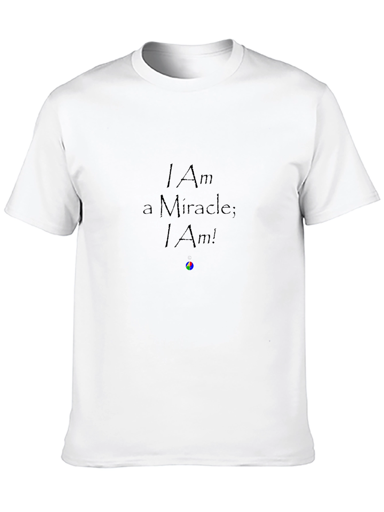 I Am a Miracle Black T-Shirt