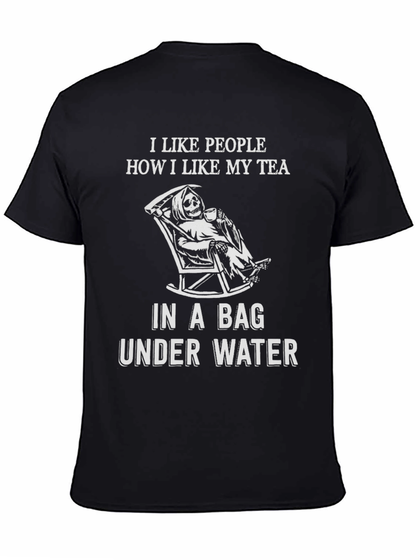 Humorous Grim Reaper Tea T-Shirt