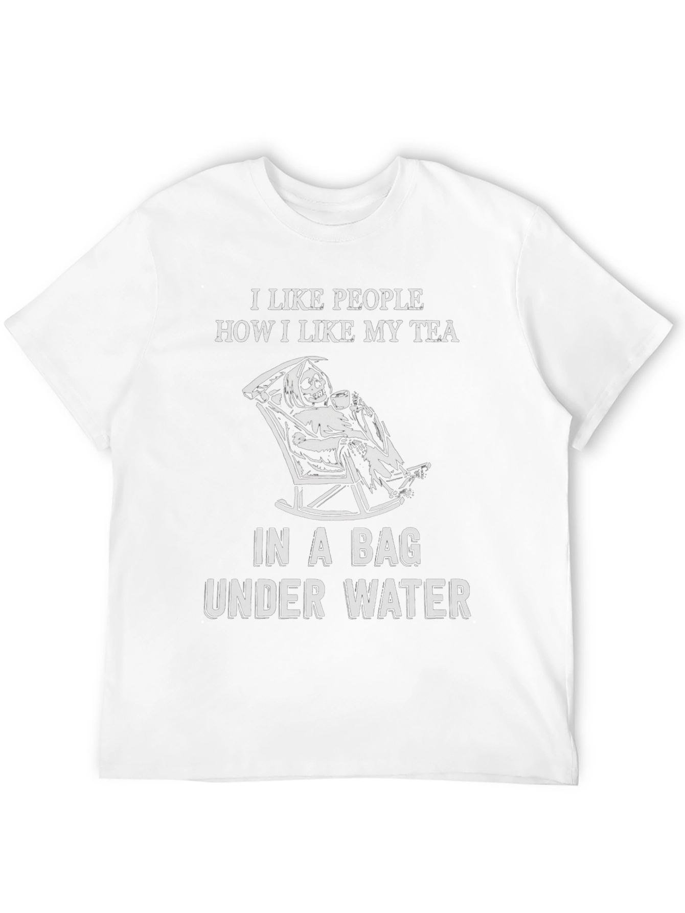 Humorous Grim Reaper Tea T-Shirt