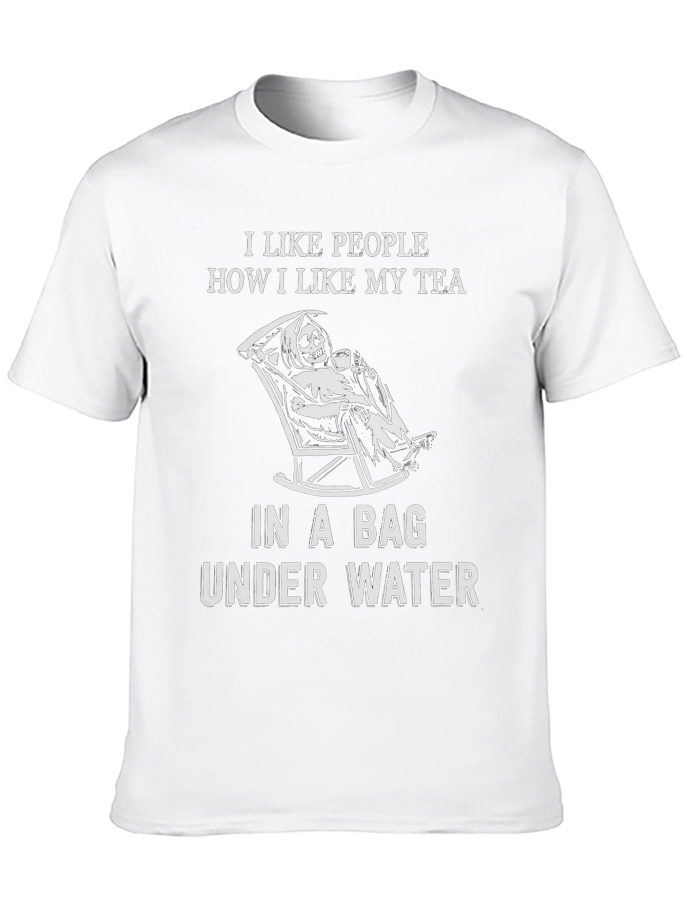 Humorous Grim Reaper Tea T-Shirt