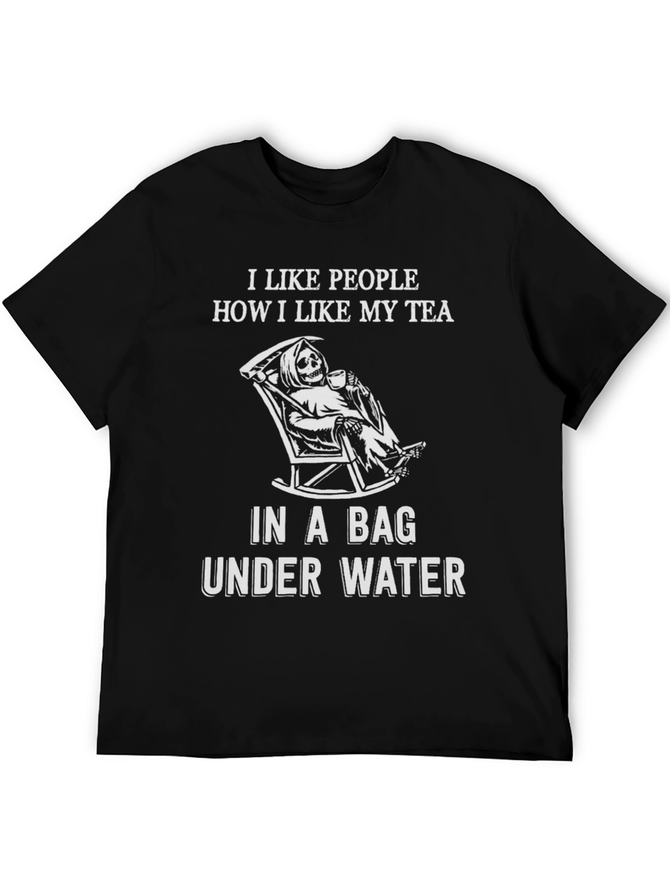 Humorous Grim Reaper Tea T-Shirt
