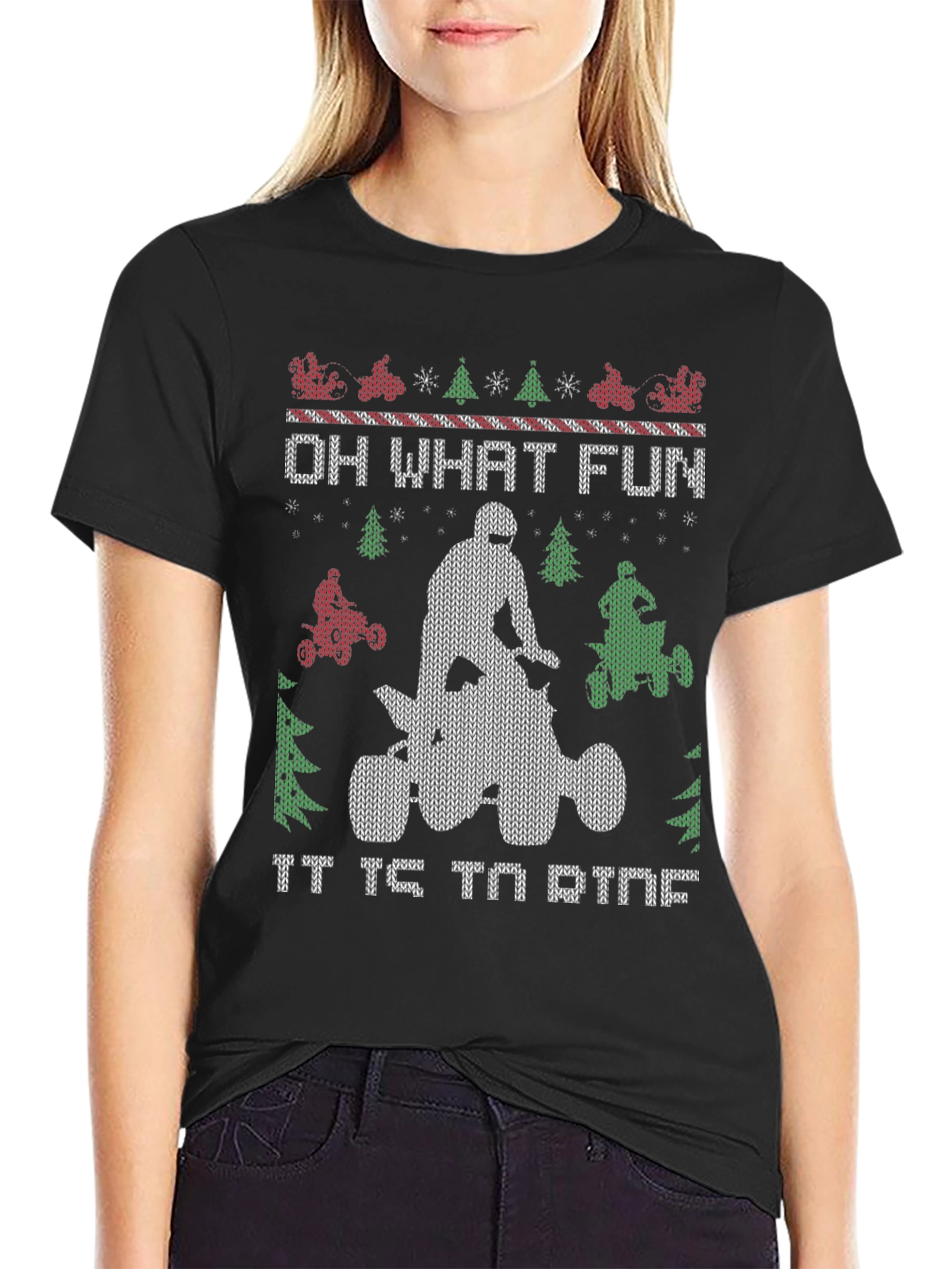 Funny Christmas ATV T-Shirt