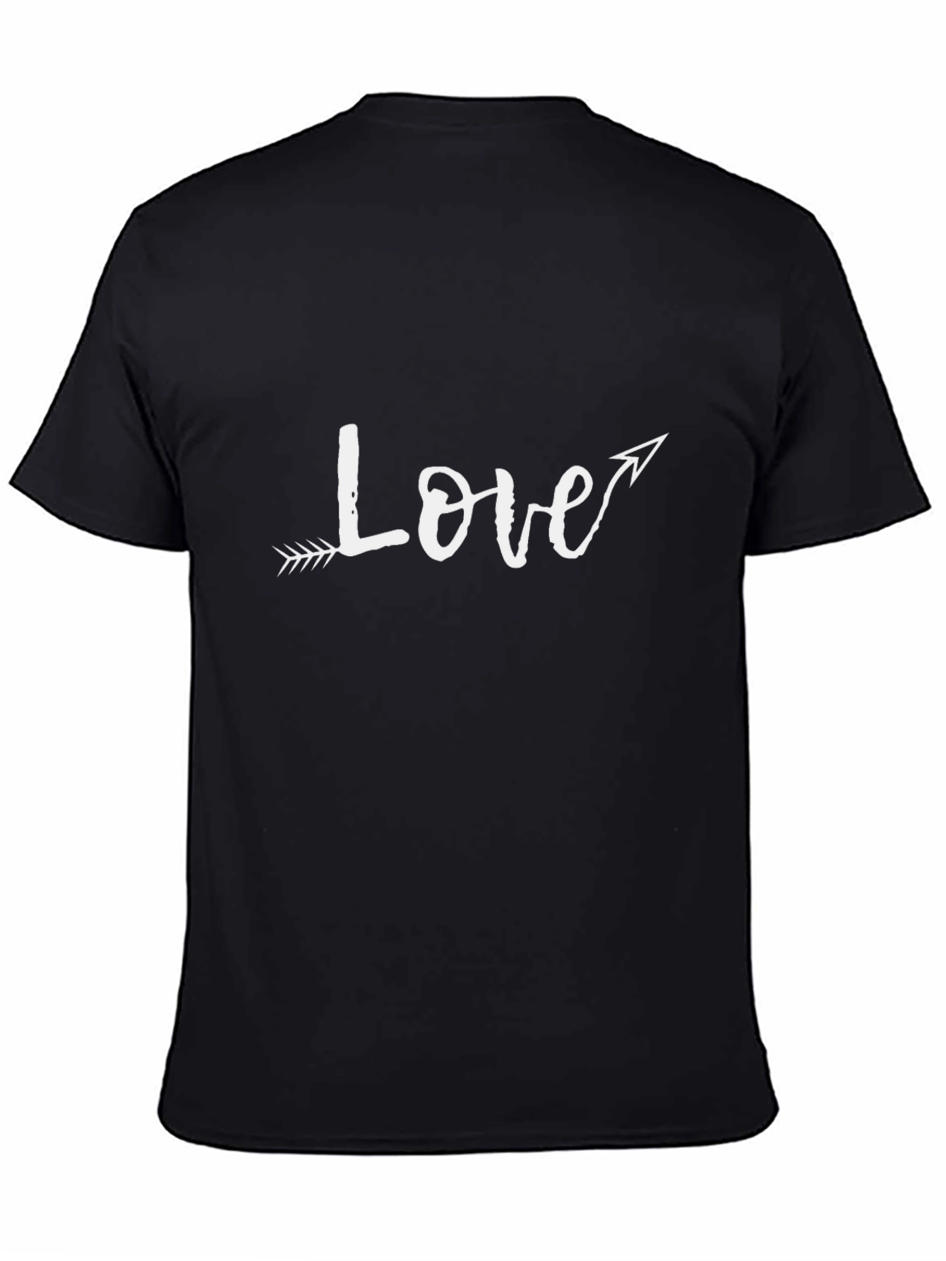 Love Arrow Graphic Black T-Shirt
