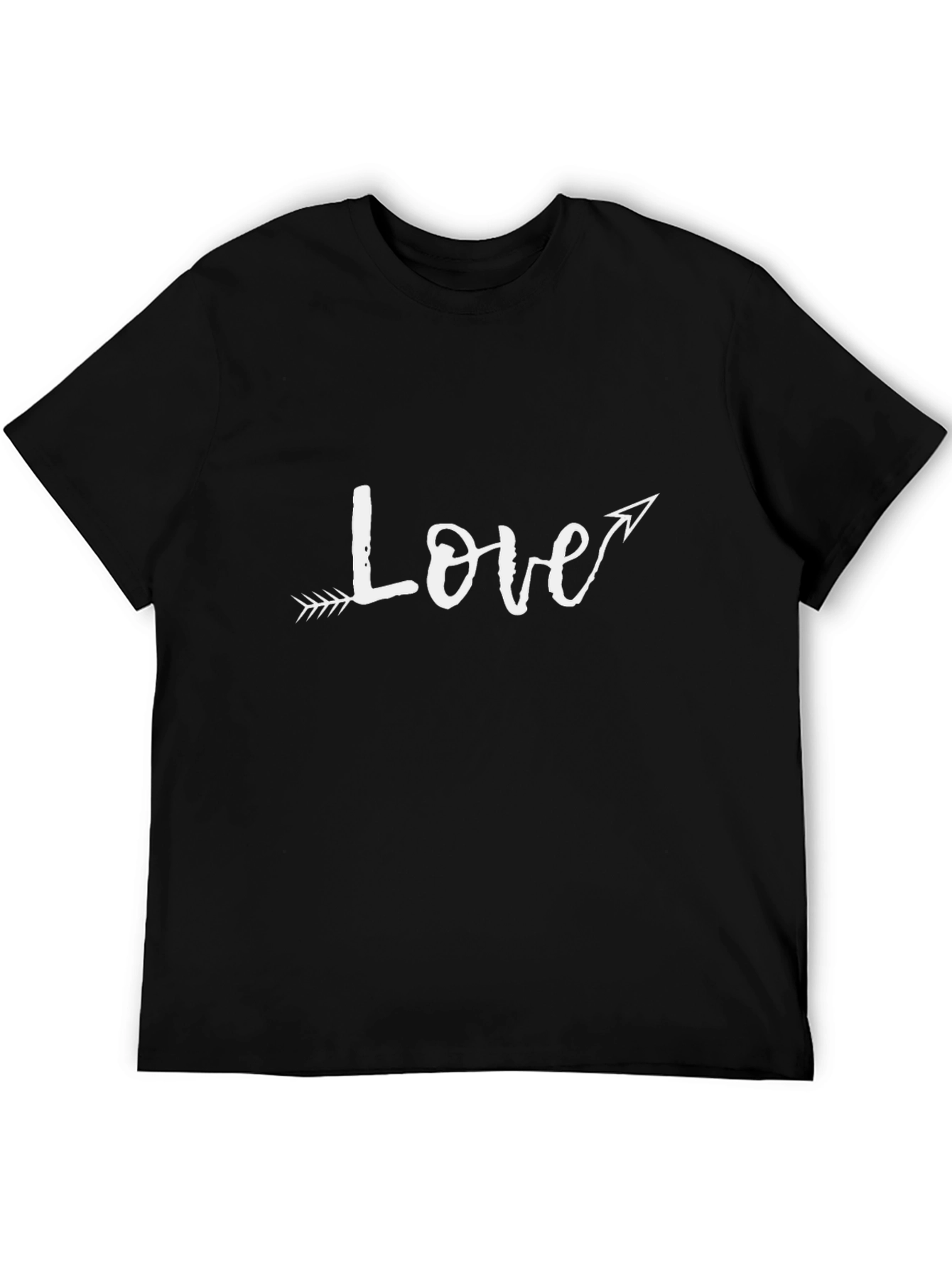 Love Arrow Graphic Black T-Shirt