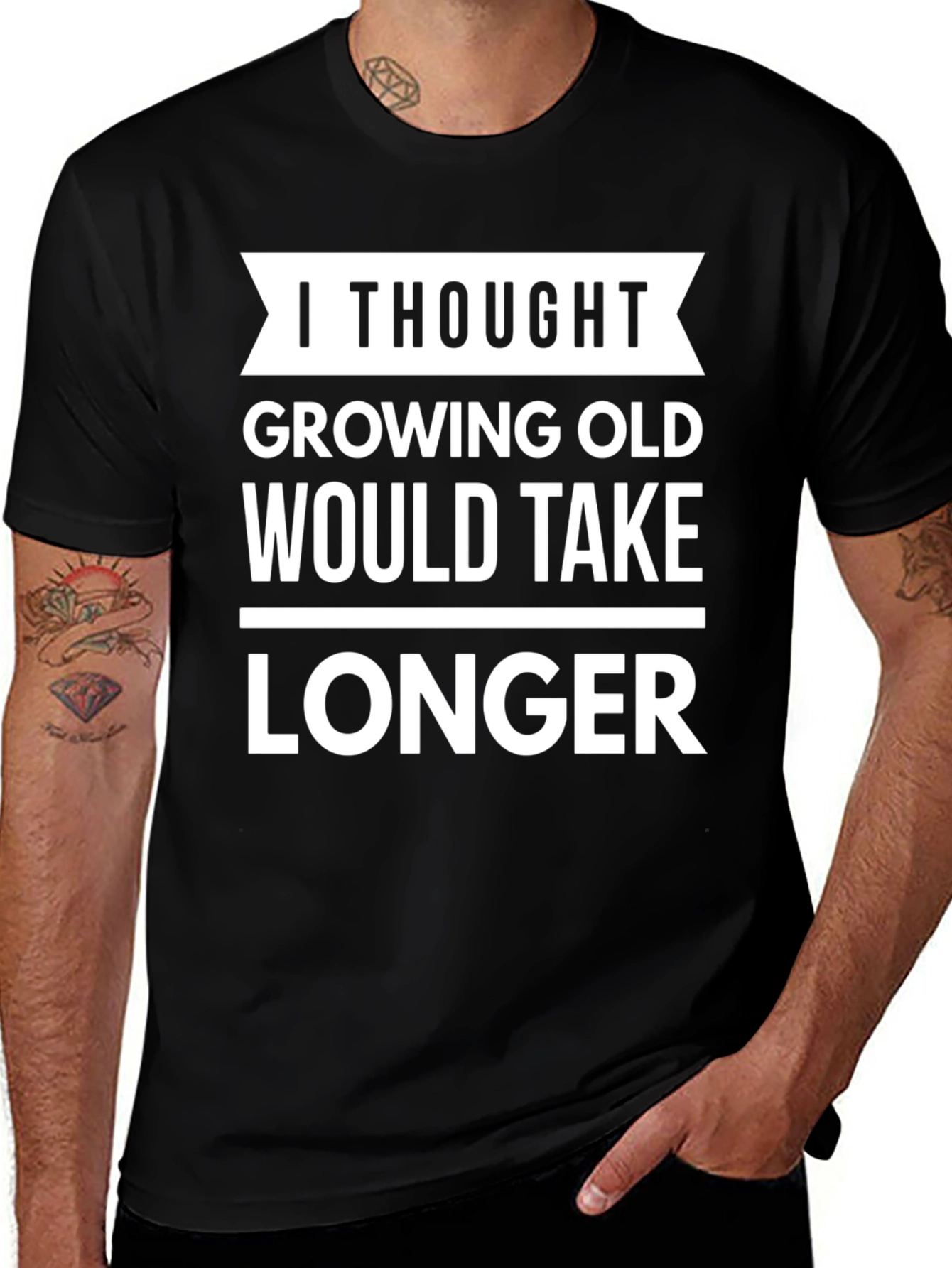Funny Growing Old T-Shirt - Sarcastic Aging Humor