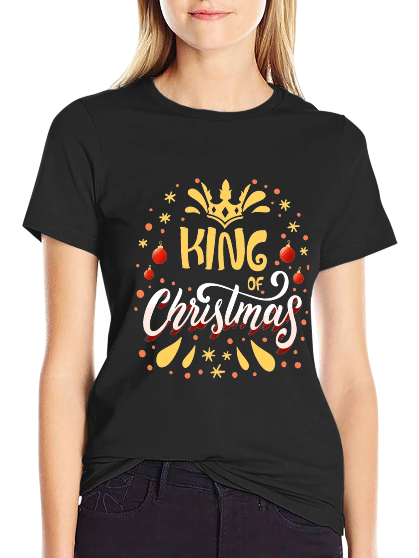 King of Christmas Graphic T-Shirt - Holiday Apparel