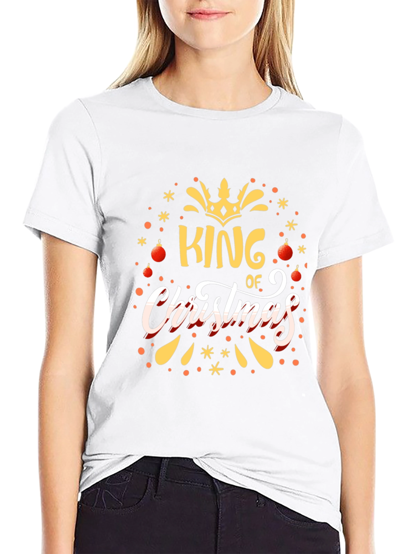 King of Christmas Graphic T-Shirt - Holiday Apparel