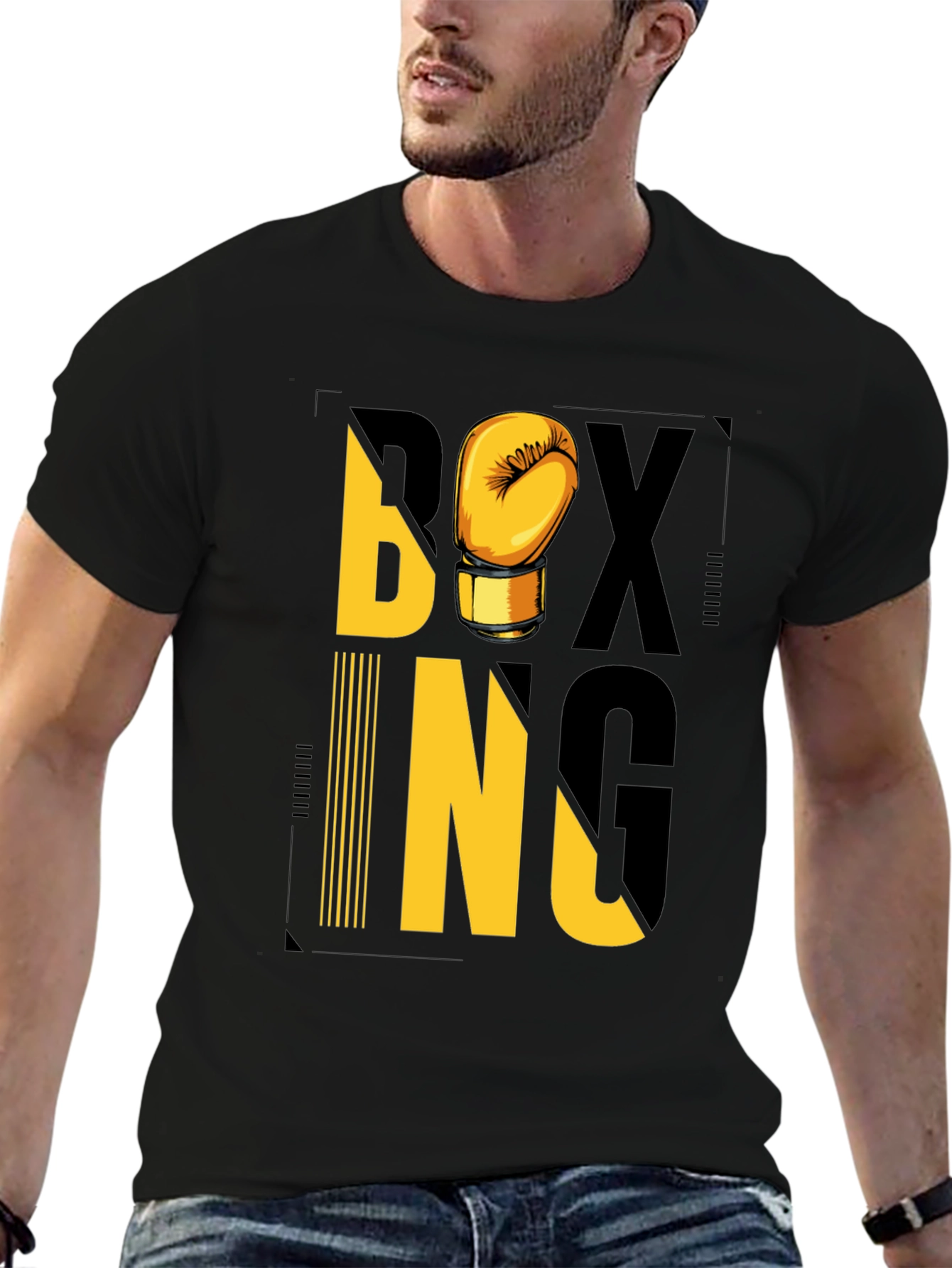 Boxing Graphic Tee - Black