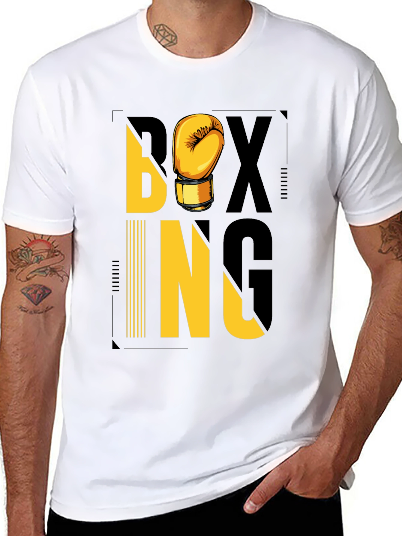 Boxing Graphic Tee - Black