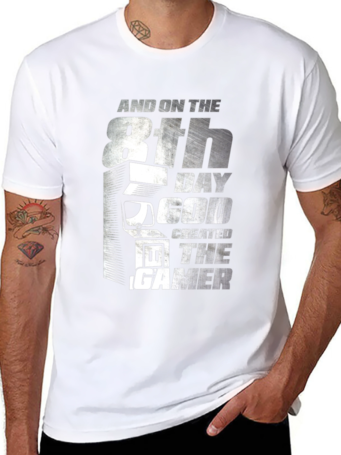 8th Day God Created Gamer T-Shirt