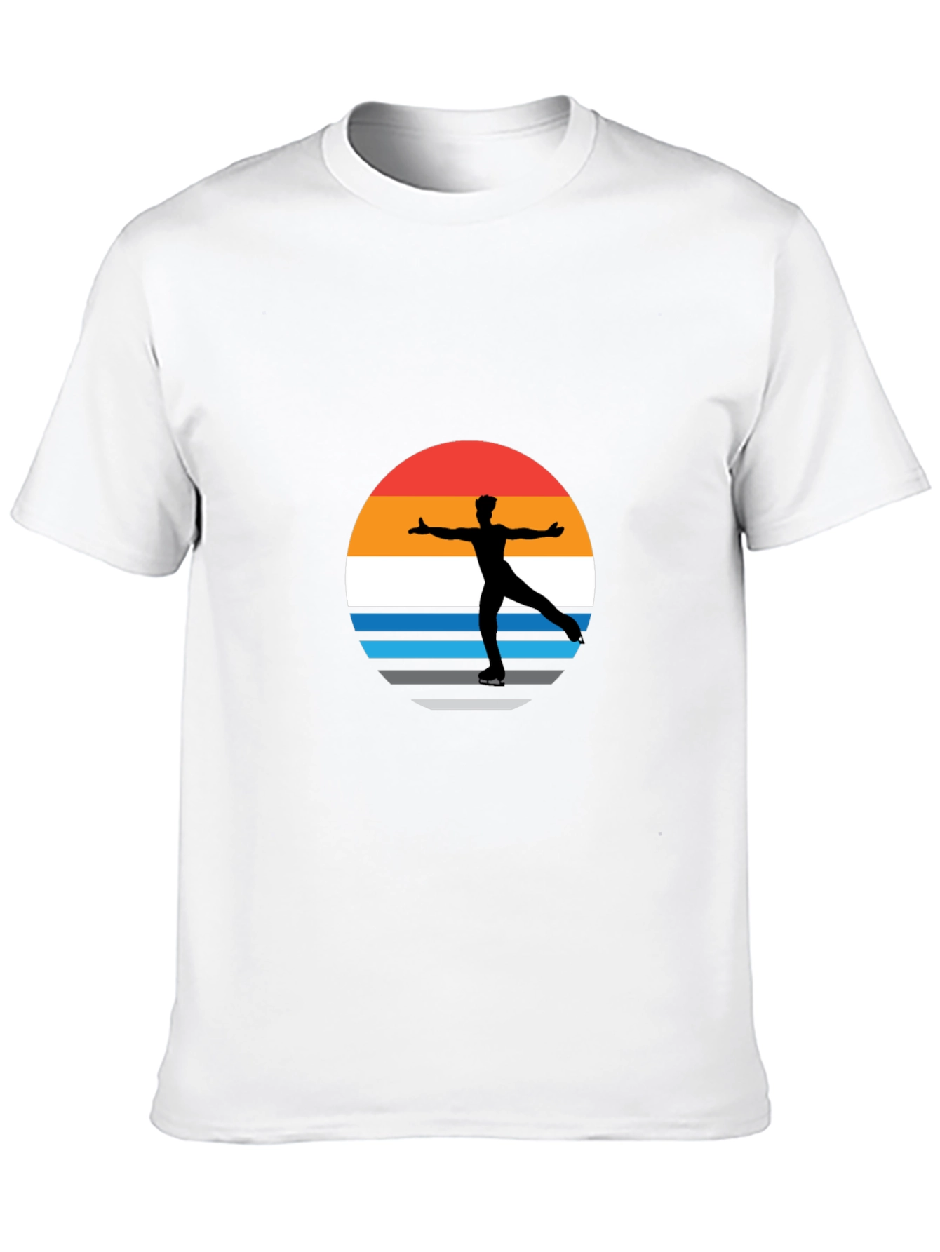 Figure Skater Retro Sunset Graphic Tee
