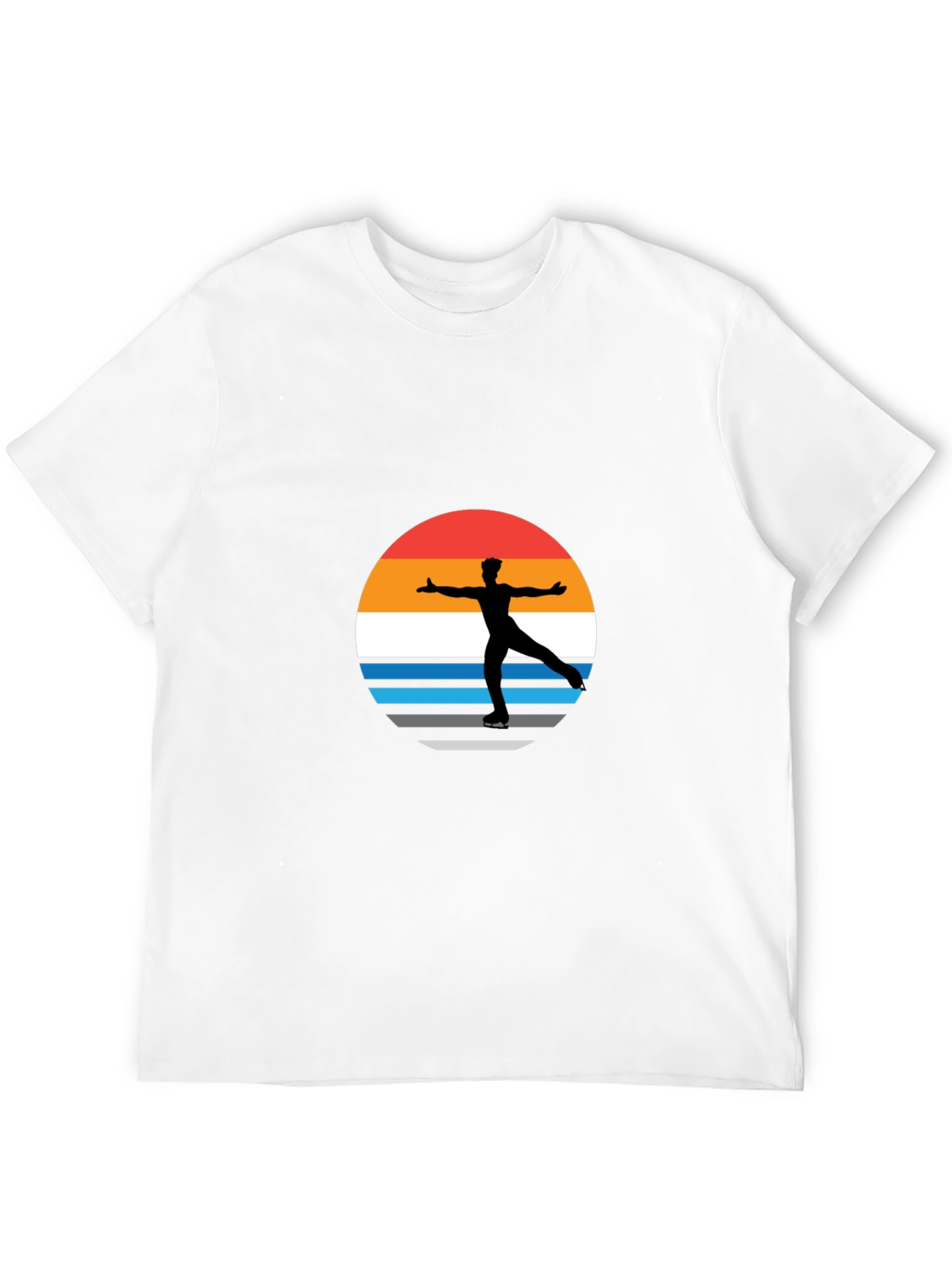 Figure Skater Retro Sunset Graphic Tee