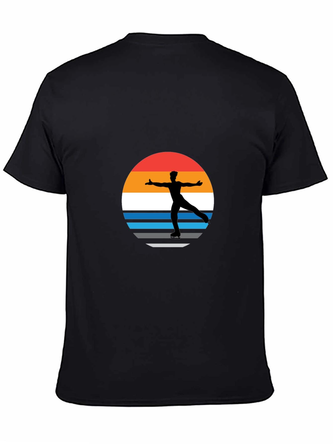 Figure Skater Retro Sunset Graphic Tee