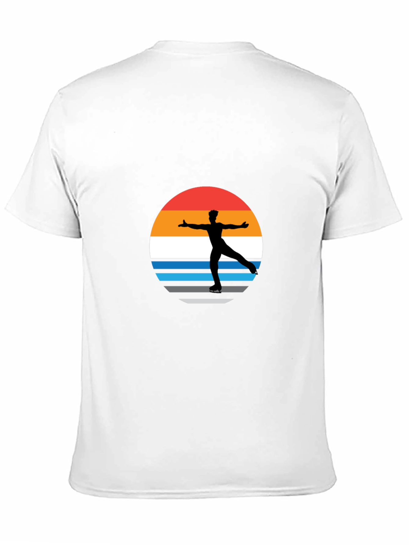 Figure Skater Retro Sunset Graphic Tee
