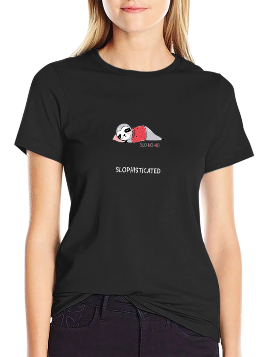 Sloth Holiday T-Shirt - Slophisticated Black Tee