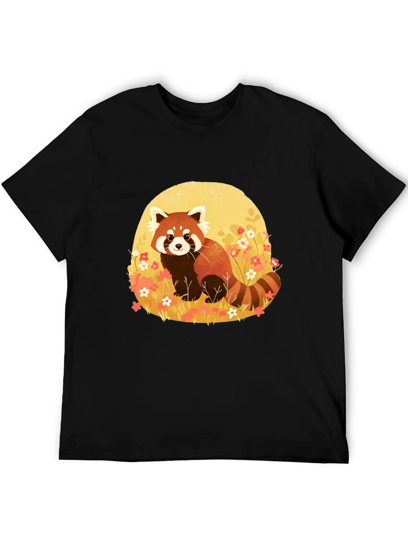 Red Panda Graphic Tee - Soft Cotton Blend